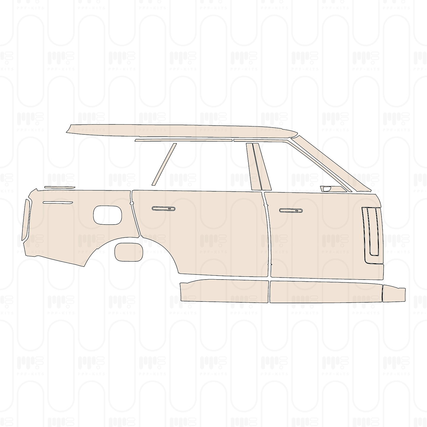 PPF prédécoupé Land Rover Range Rover Extended Wheelbase Base 2024