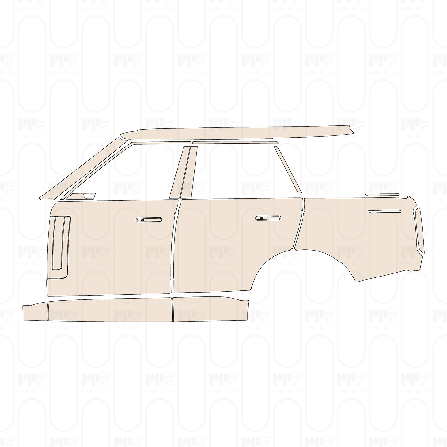 PPF prédécoupé Land Rover Range Rover Standard Wheelbase Base 2024