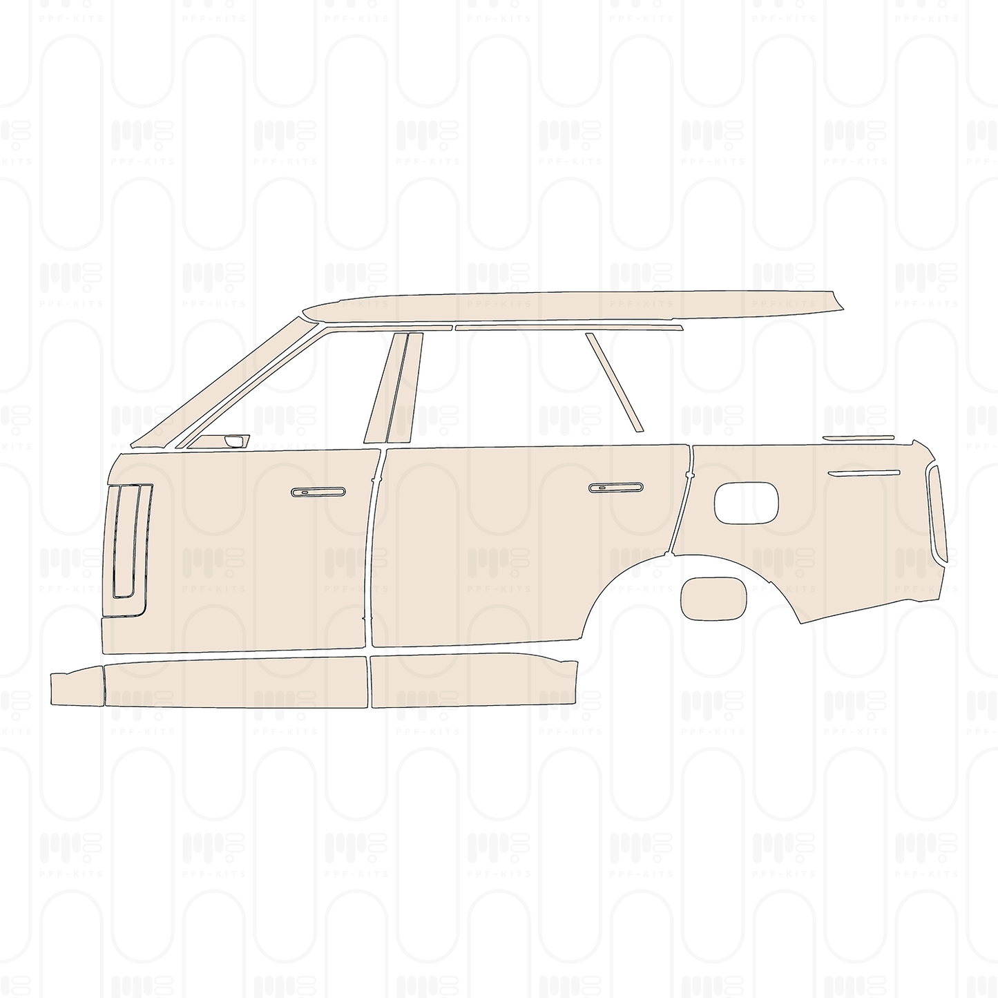 PPF prédécoupé Land Rover Range Rover Extended Wheelbase Autobiography 2024