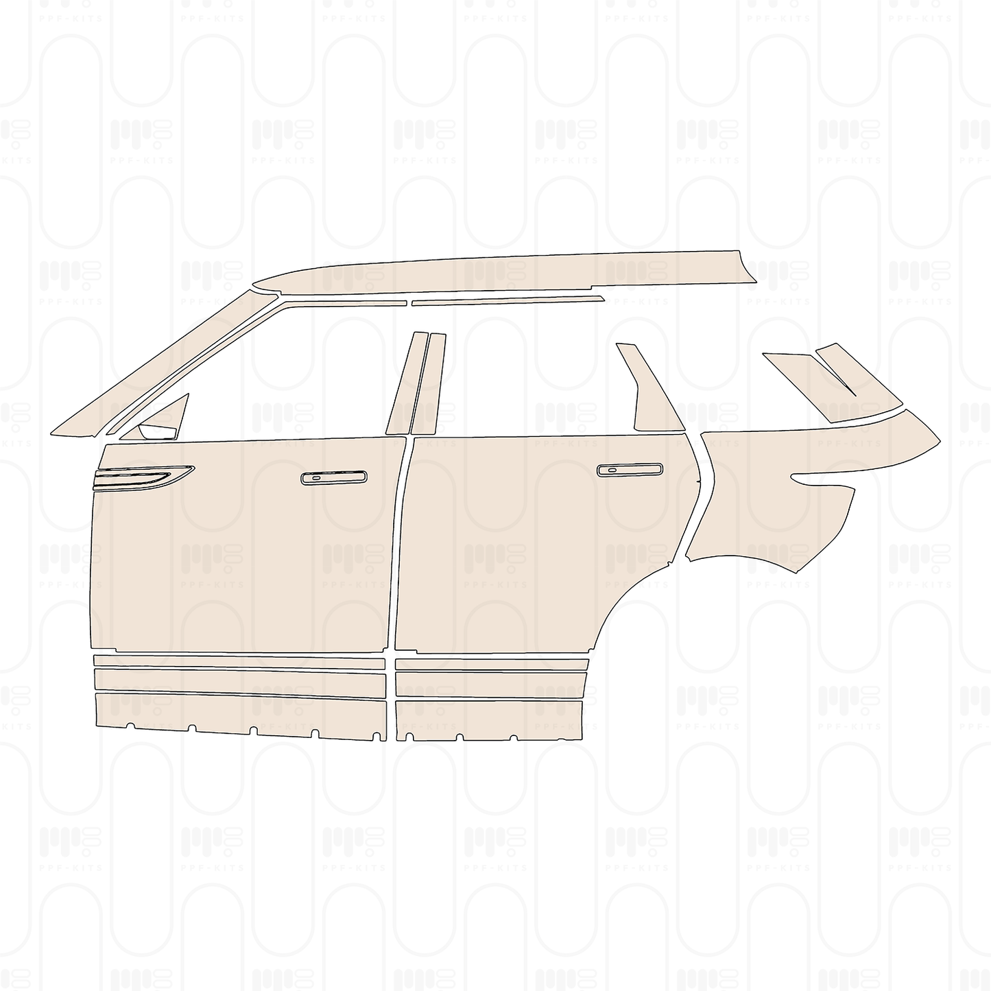 PPF prédécoupé Land Rover Range Rover Evoque Standard Wheelbase Base 2022