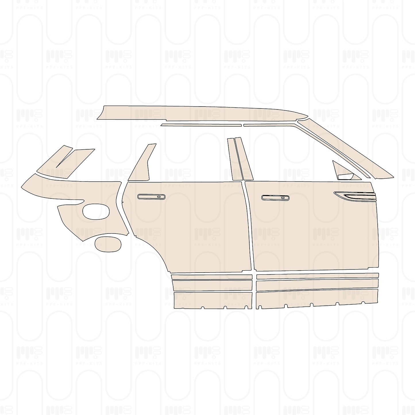 PPF prédécoupé Land Rover Range Rover Evoque Standard Wheelbase Base 2022