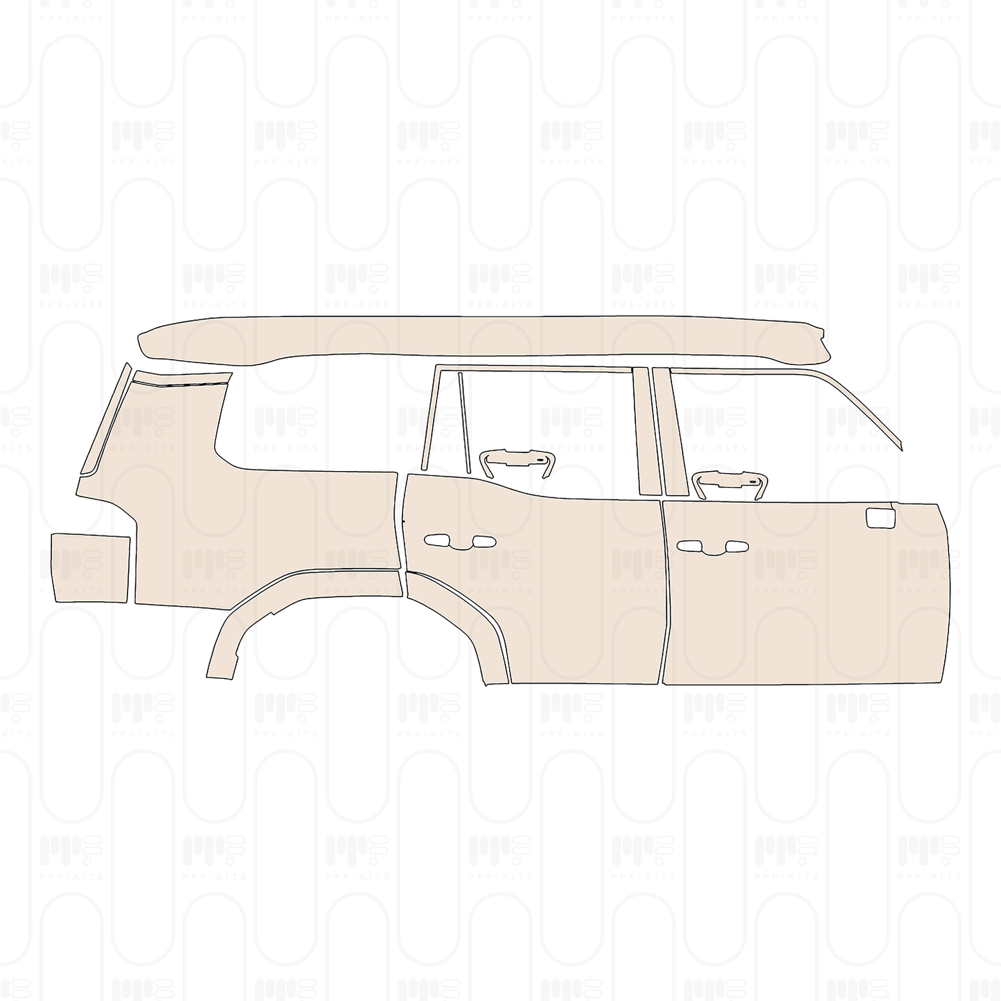 PPF prédécoupé Lexus GX (US) Overtrail 2024