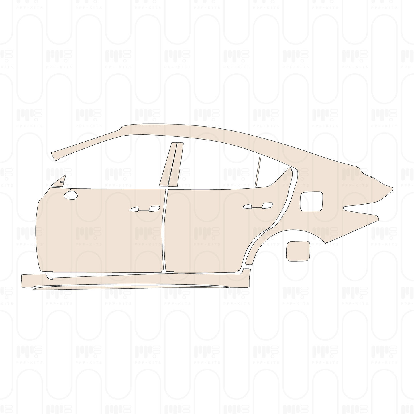 PPF prédécoupé Lexus IS Sedan Base 2022