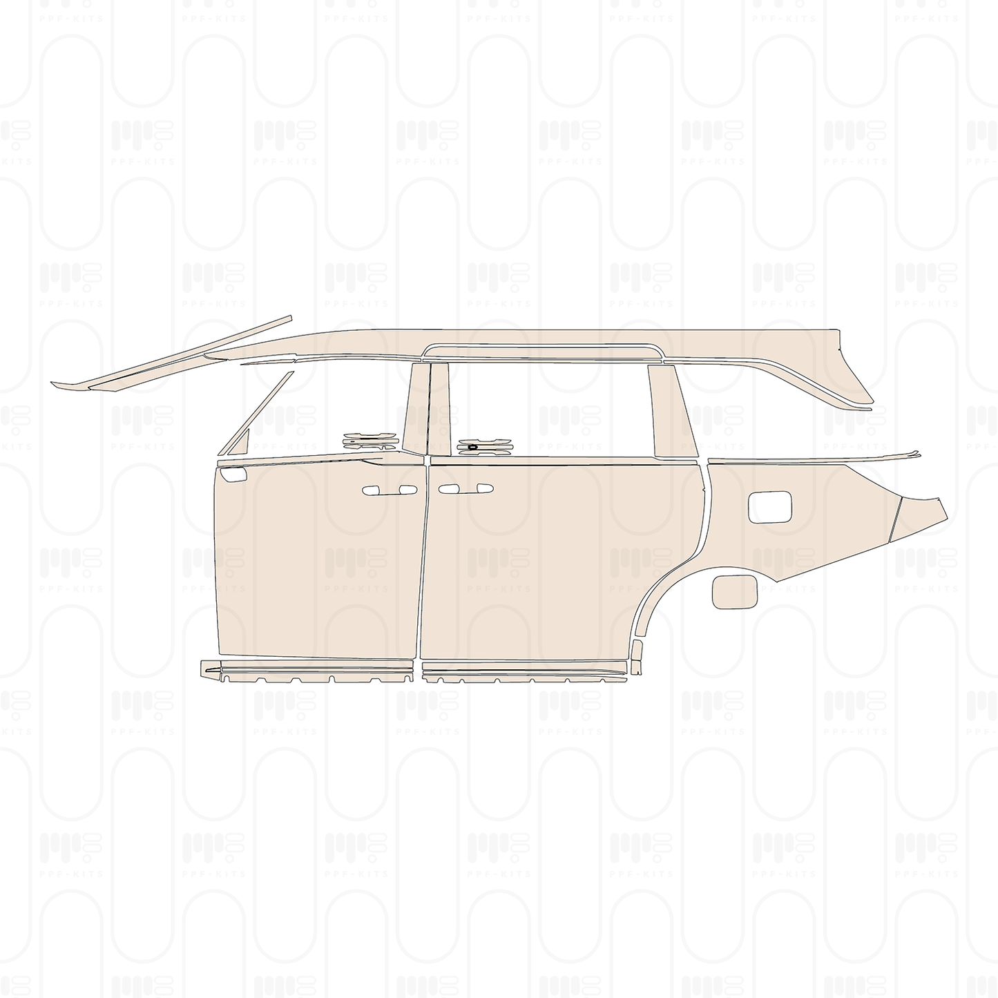 PPF prédécoupé Lexus LM 2023