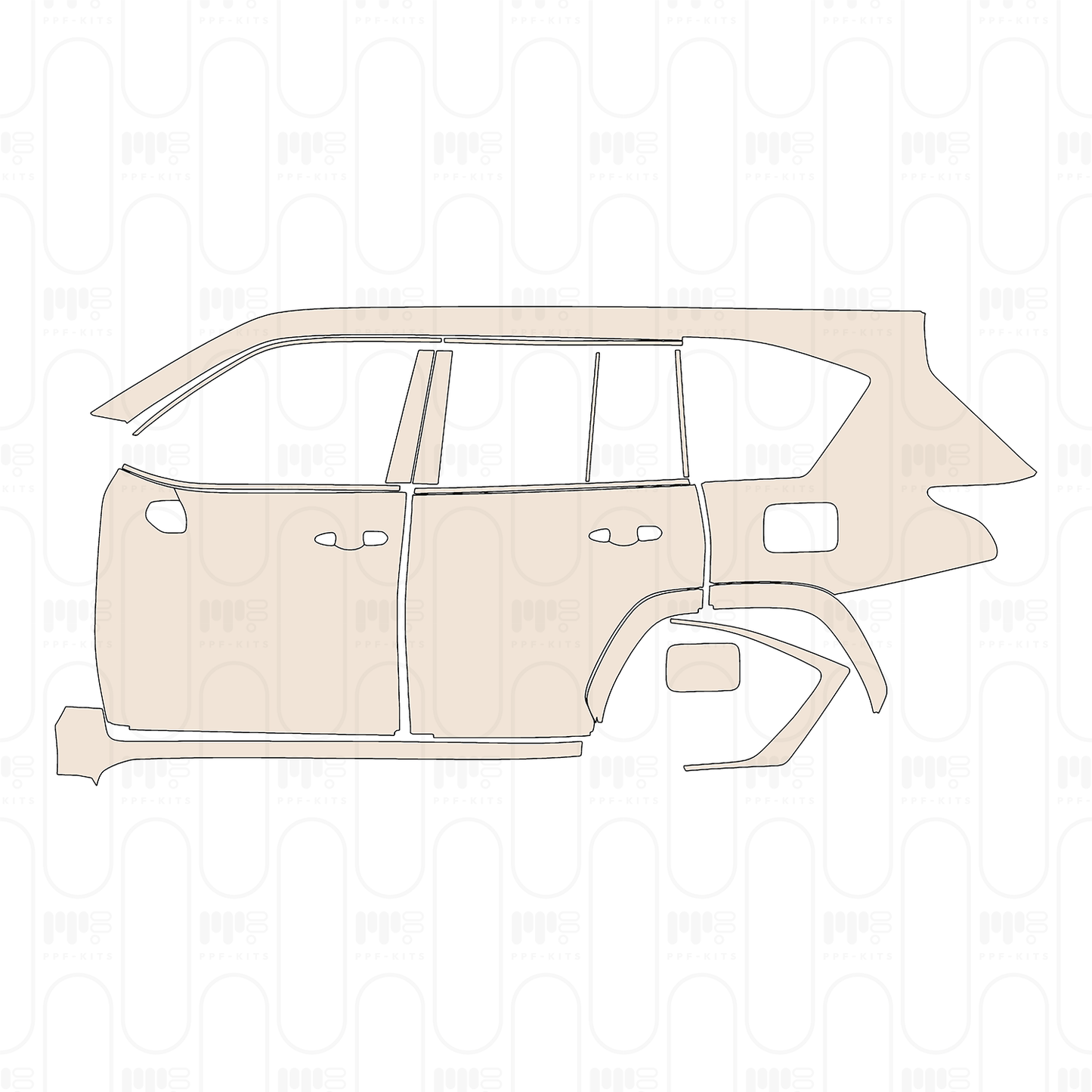 PPF prédécoupé Lexus LX Luxury 2022