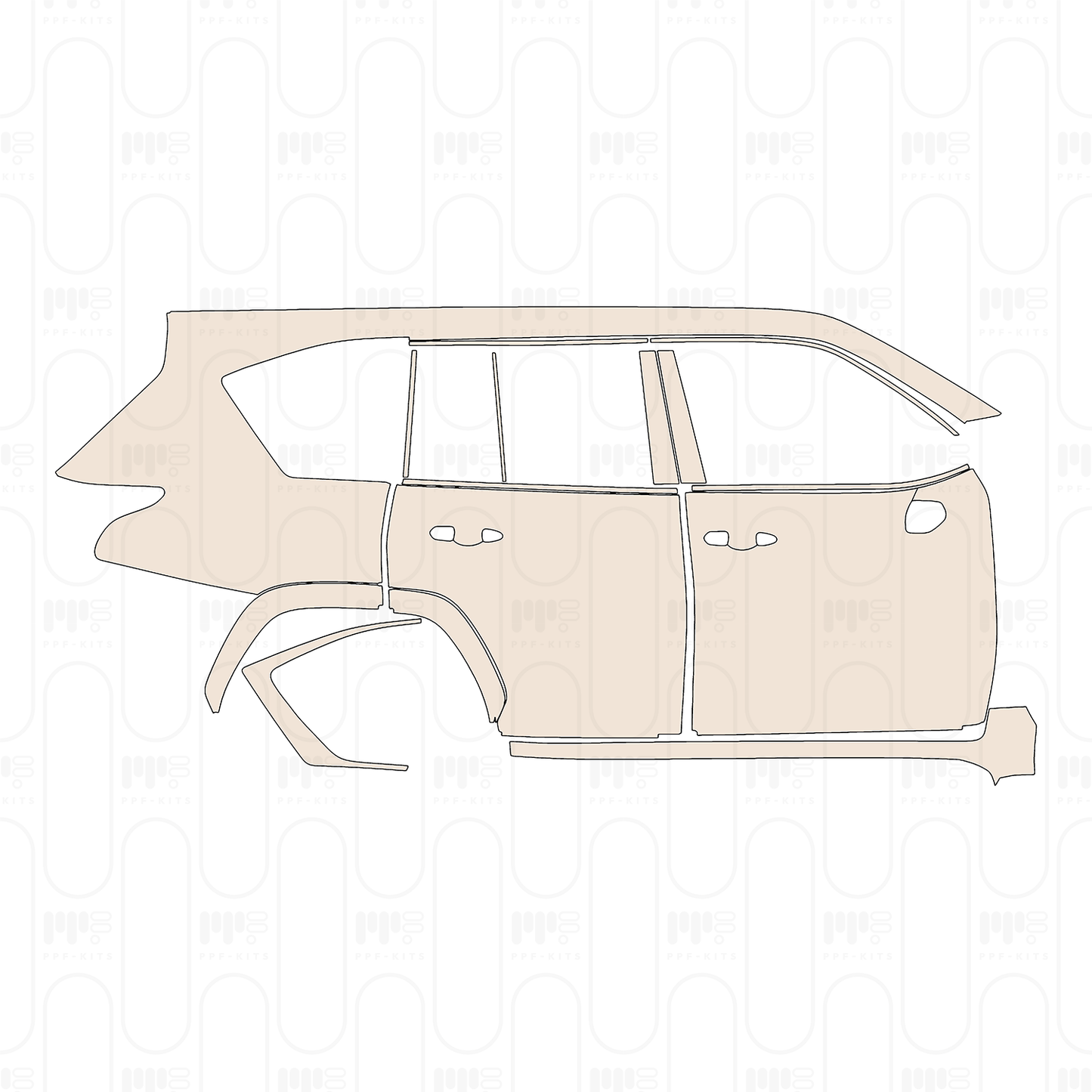 PPF prédécoupé Lexus LX Luxury 2022