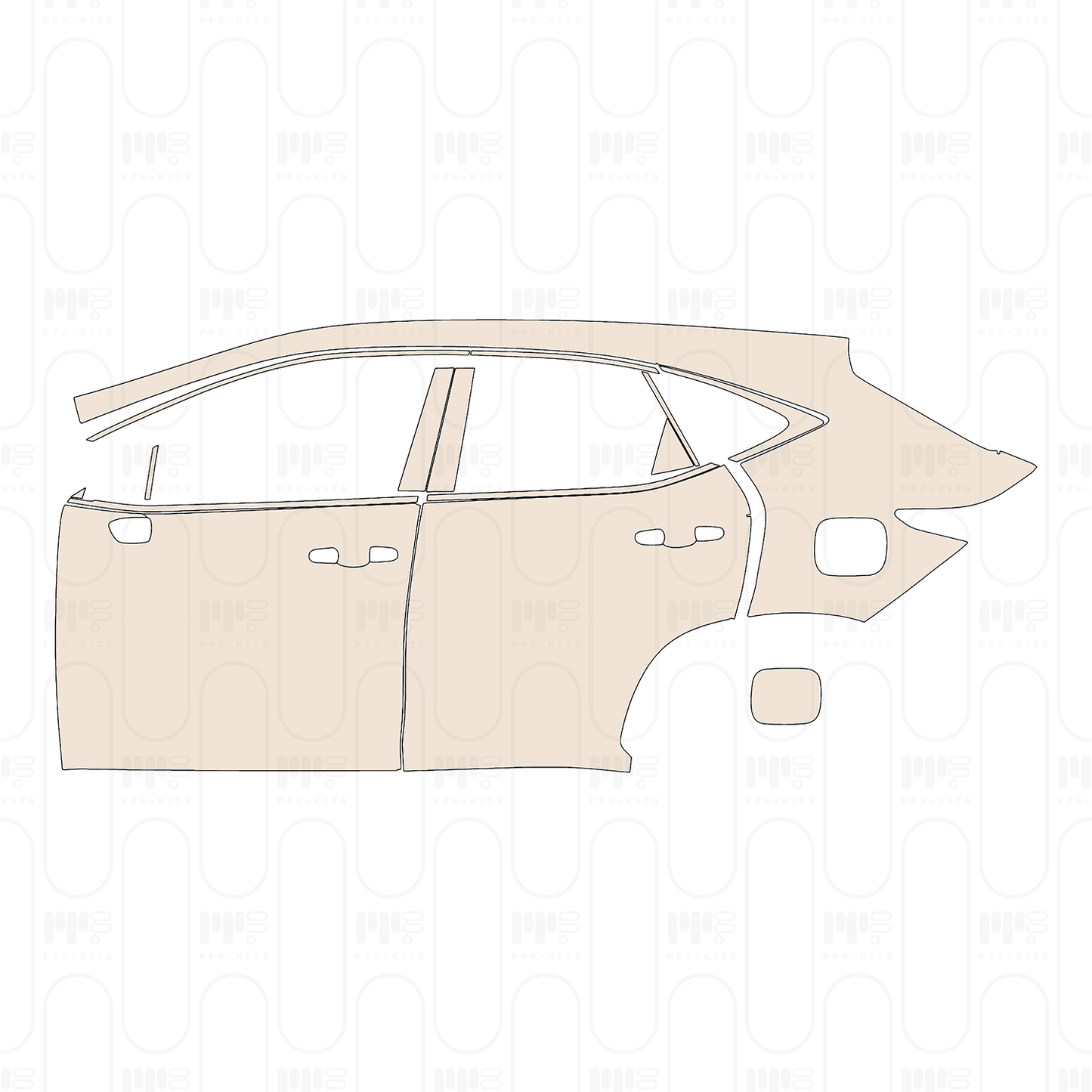 PPF prédécoupé Lexus NX Base 2022