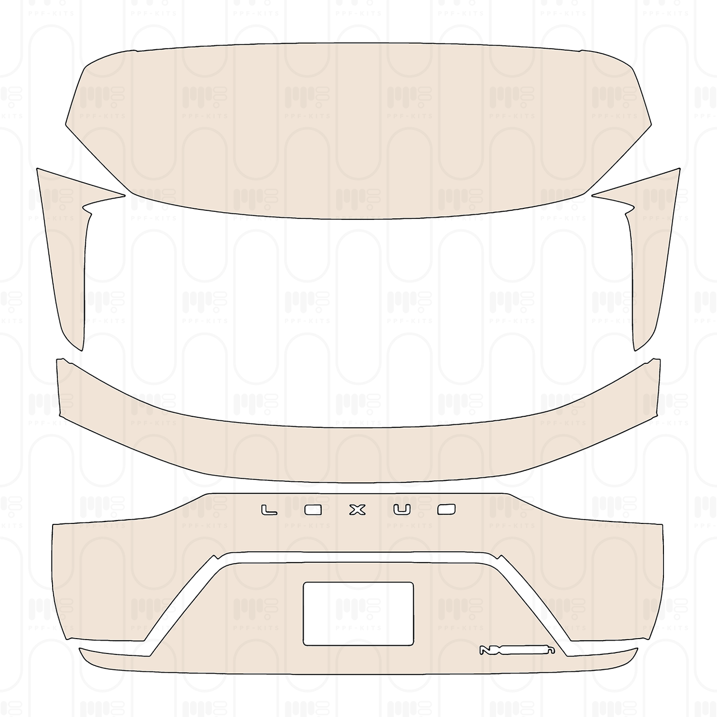 PPF prédécoupé Lexus NX Base 2022