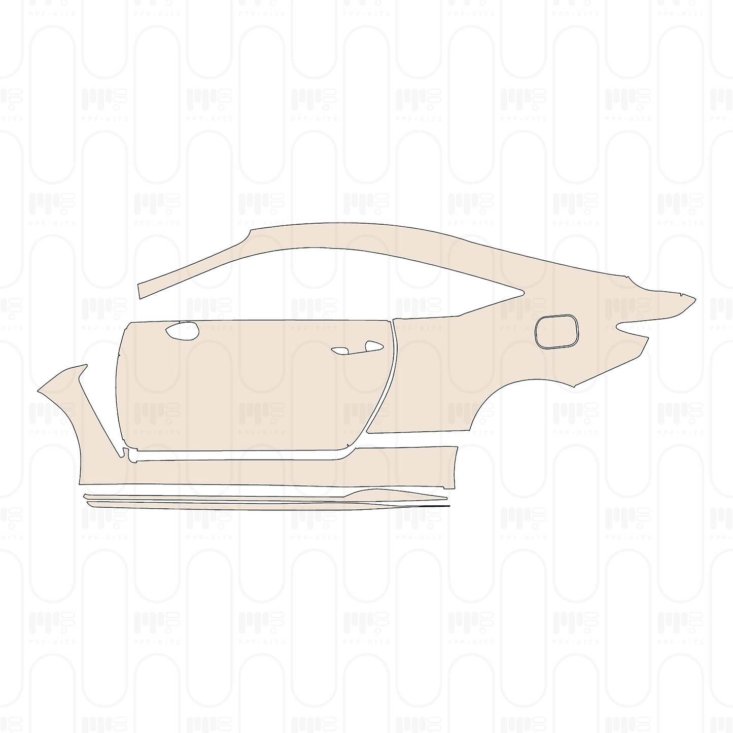 PPF prédécoupé Lexus RCF 2022