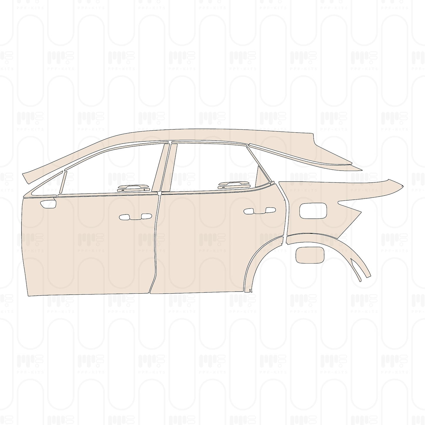 PPF prédécoupé Lexus RX (SWB) Base 2023