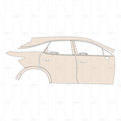 PPF prédécoupé Lexus RX (SWB) Base 2023