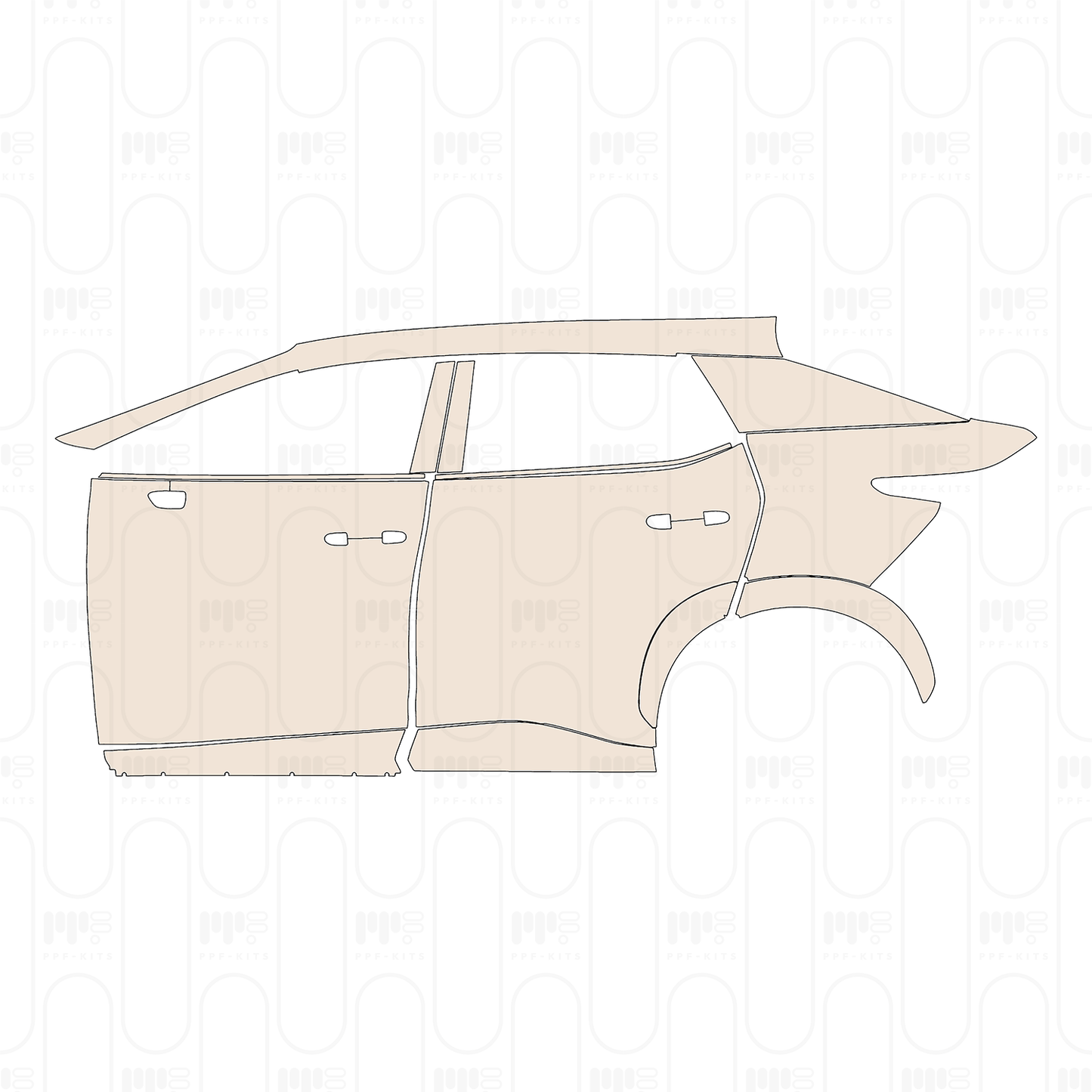 PPF prédécoupé Lexus RZ 2023
