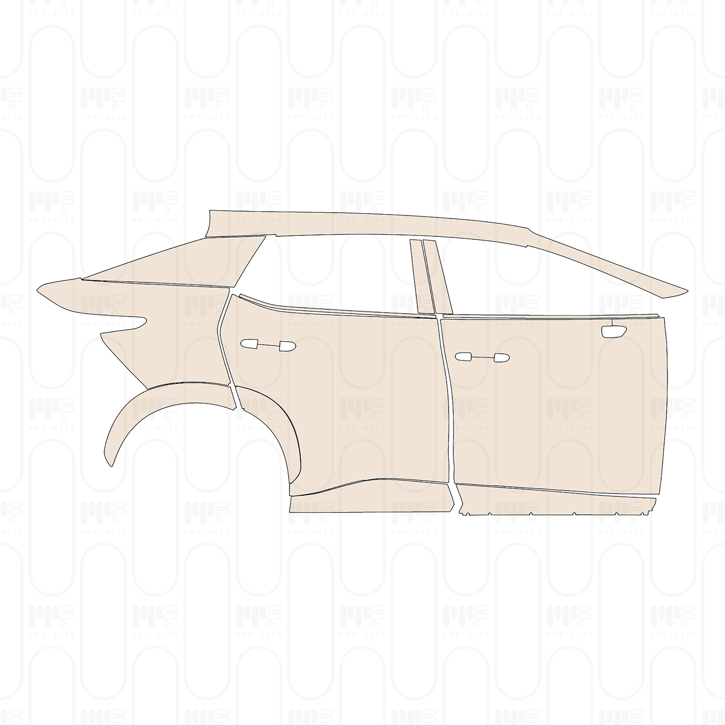 PPF prédécoupé Lexus RZ 2023