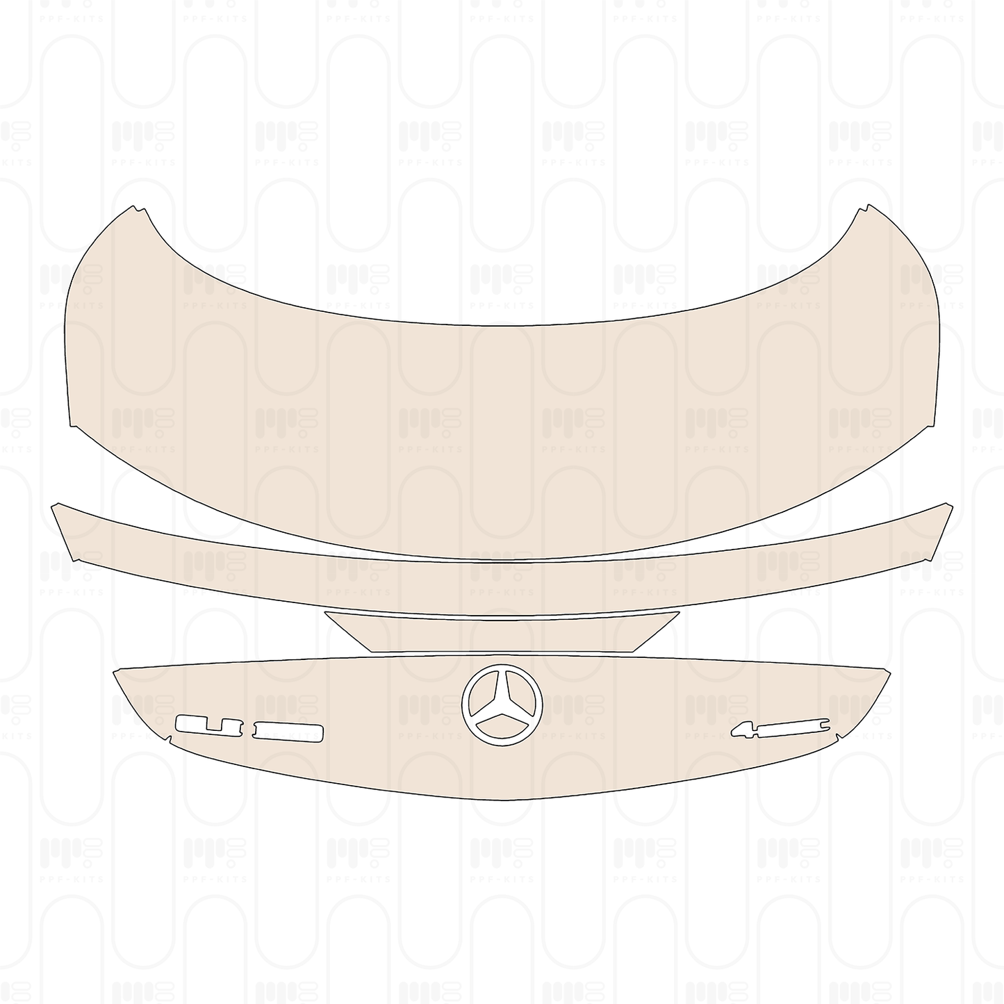 PPF prédécoupé Mercedes-Benz CLE Coupe AMG-Line 2024