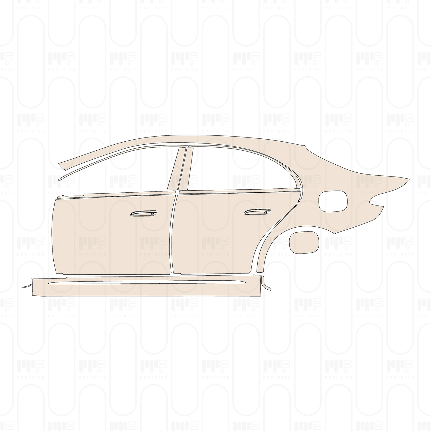 PPF prédécoupé Mercedes-Benz E Class Sedan AMG-Line Standard Wheelbase 2024