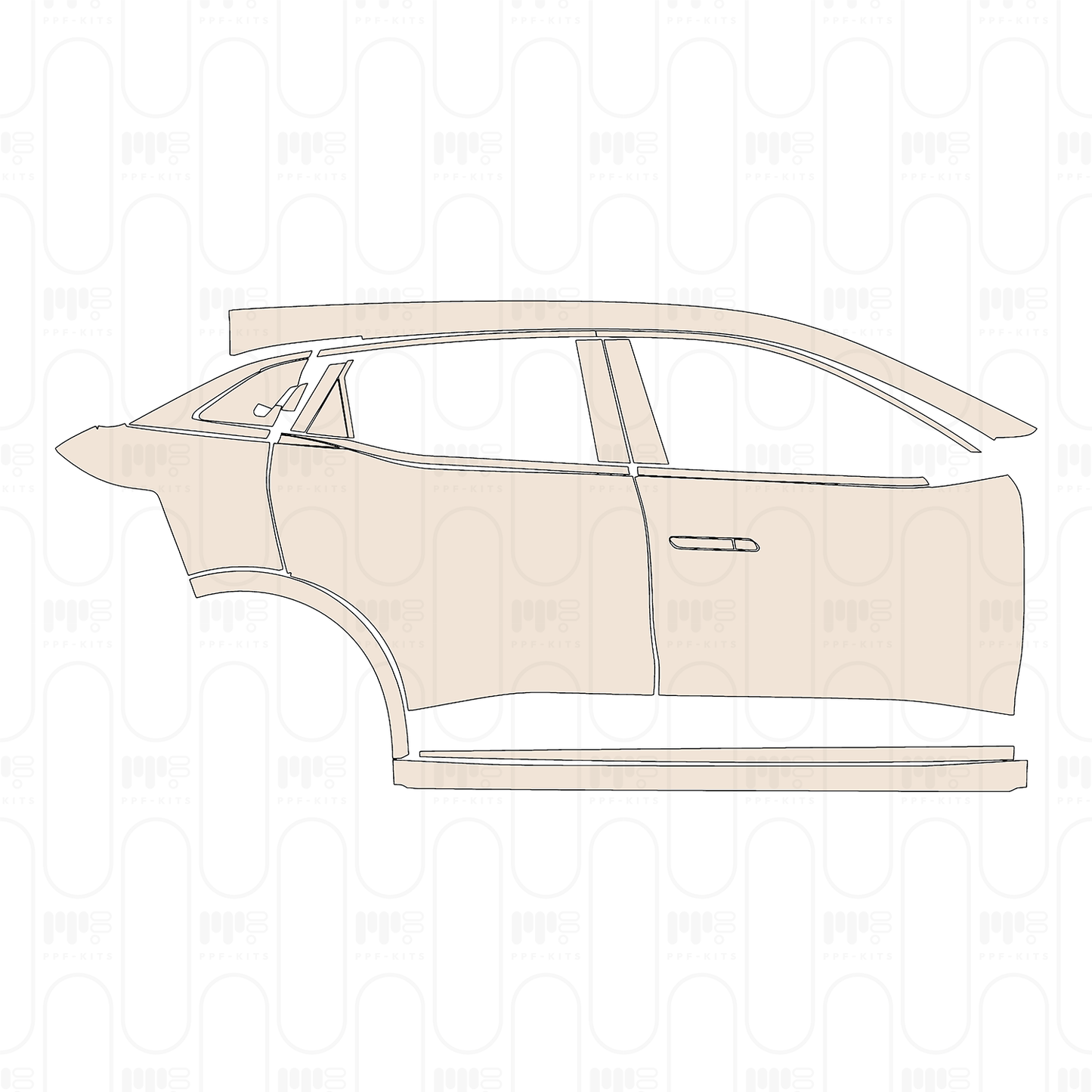 PPF prédécoupé Renault Megane E-Tech 2023