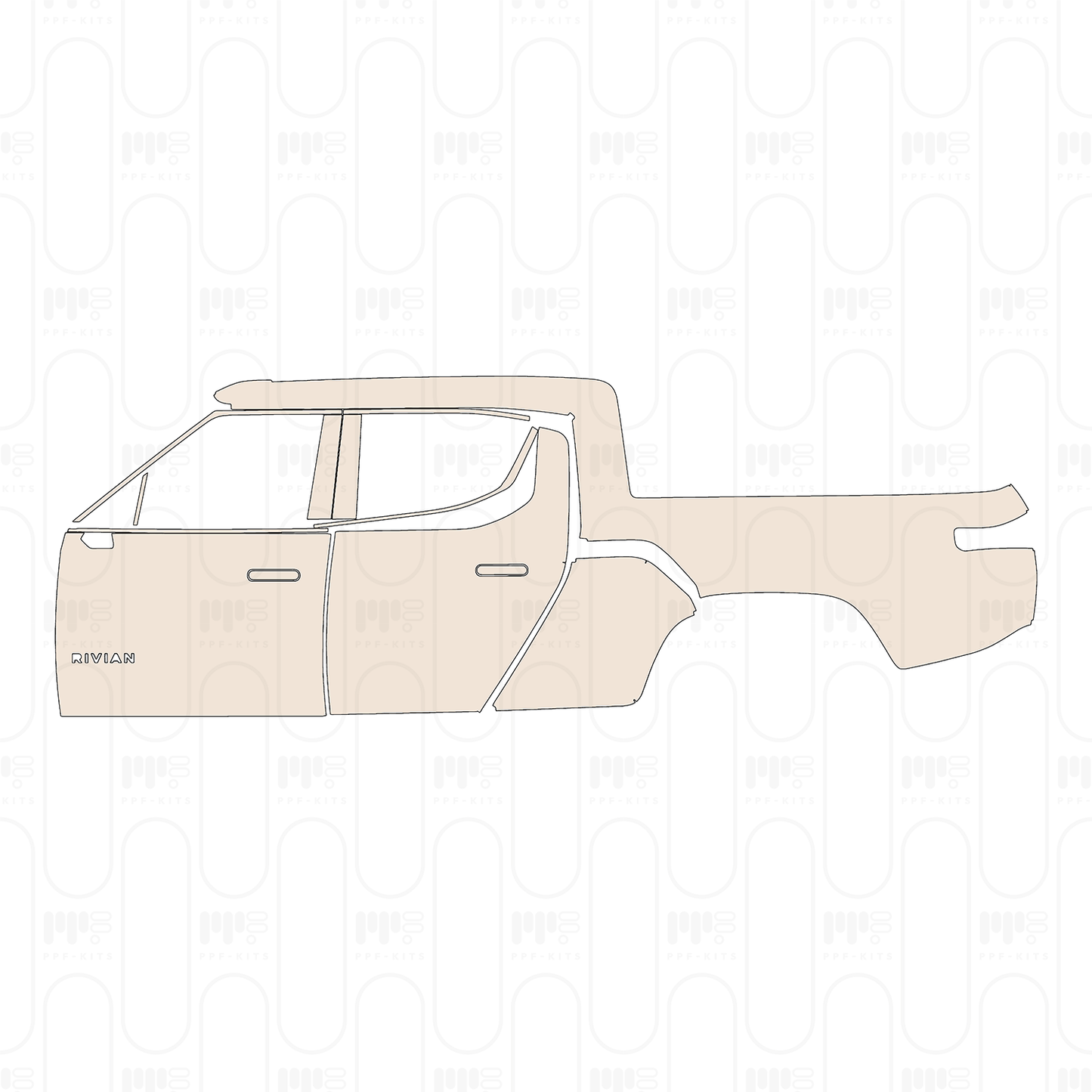 PPF prédécoupé Rivian R1T 2023