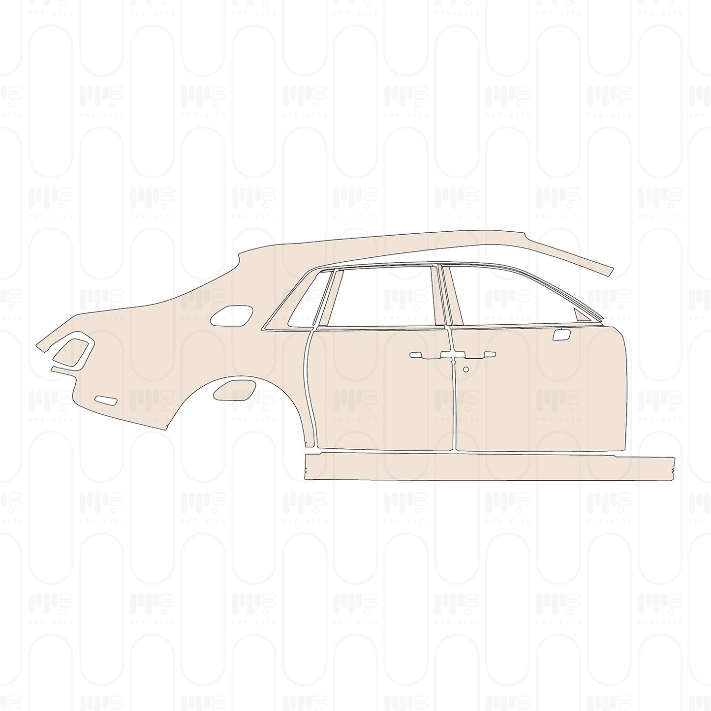 PPF prédécoupé Rolls-Royce Phantom Sedan Standard Wheelbase 2023