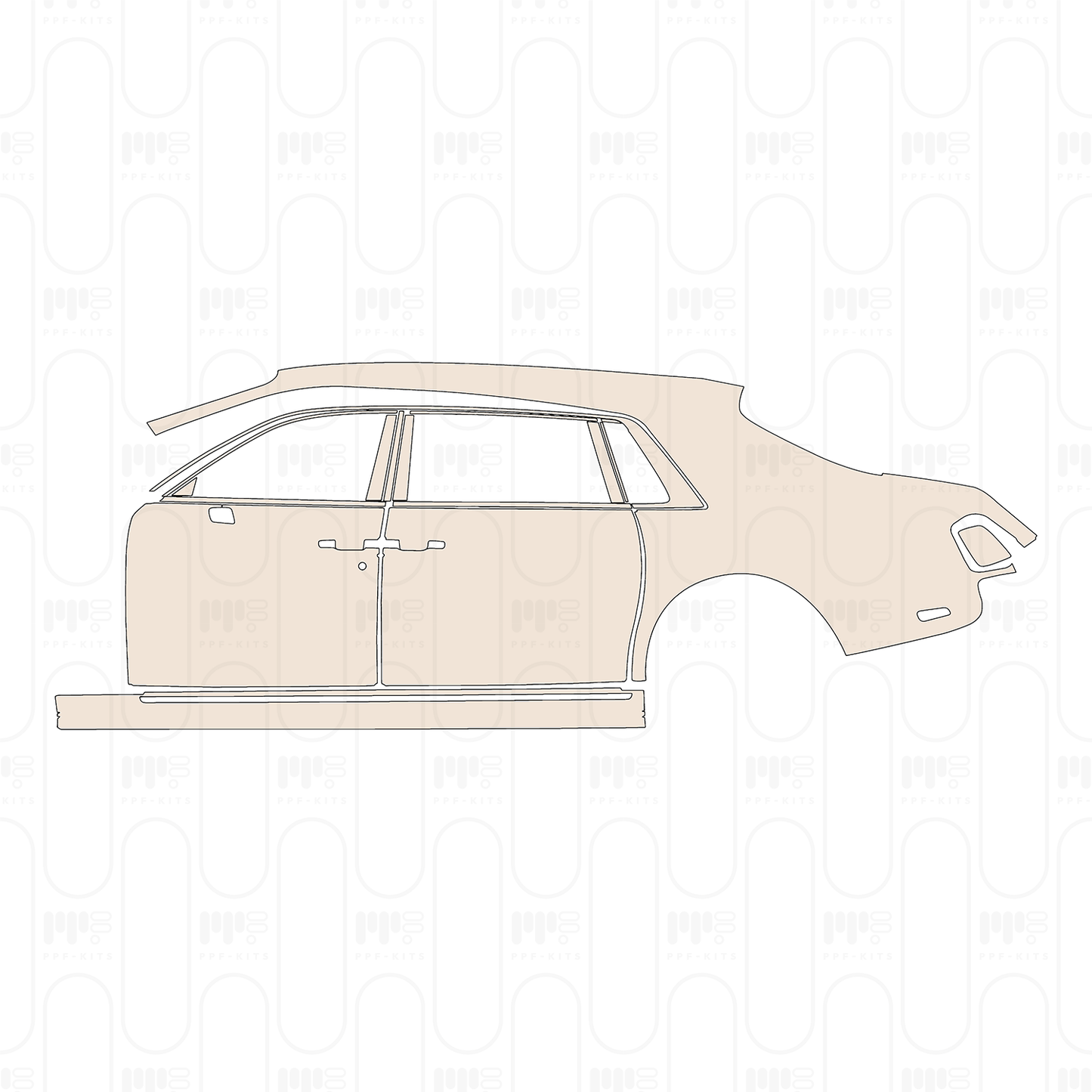 PPF prédécoupé Rolls-Royce Phantom Sedan Extended Wheelbase 2023