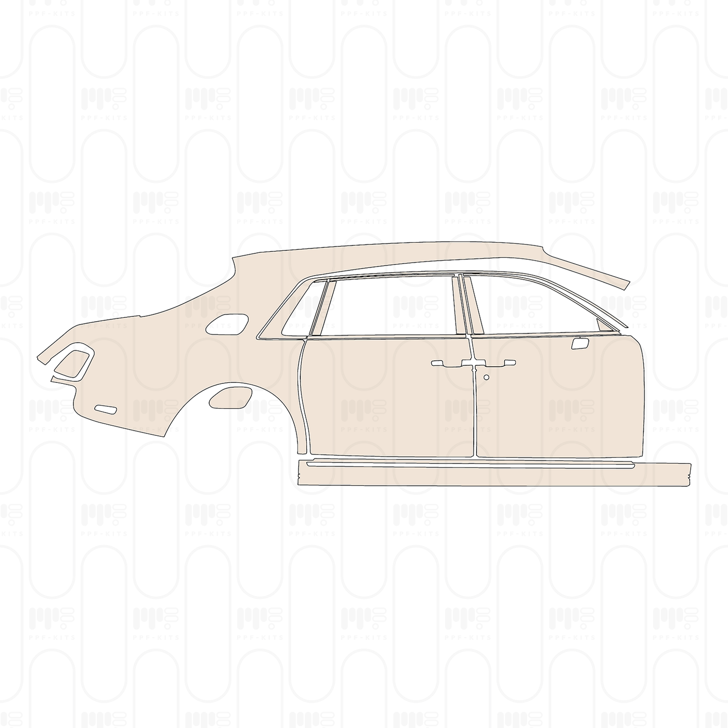 PPF prédécoupé Rolls-Royce Phantom Sedan Extended Wheelbase 2023