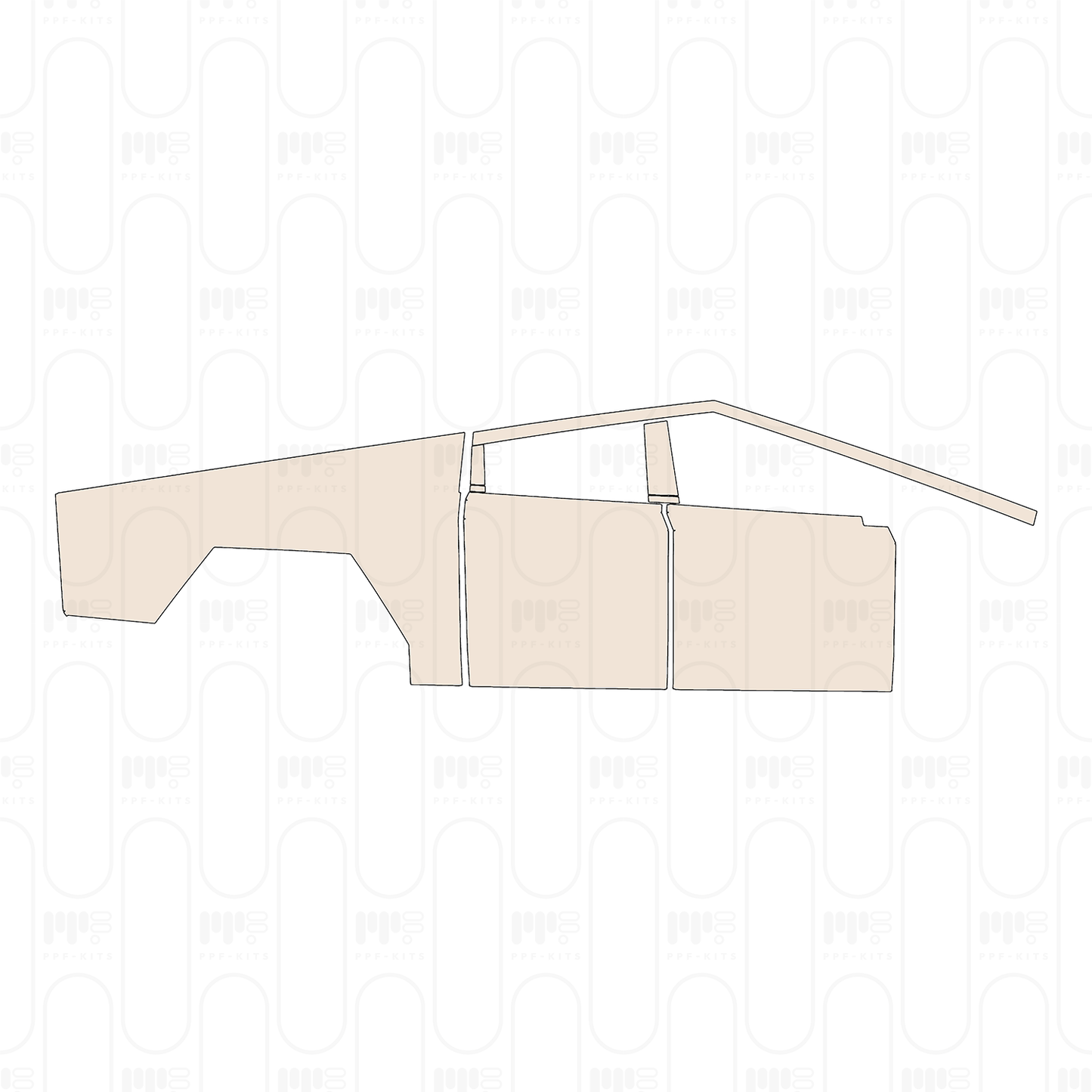 PPF prédécoupé Tesla Cybertruck 2025