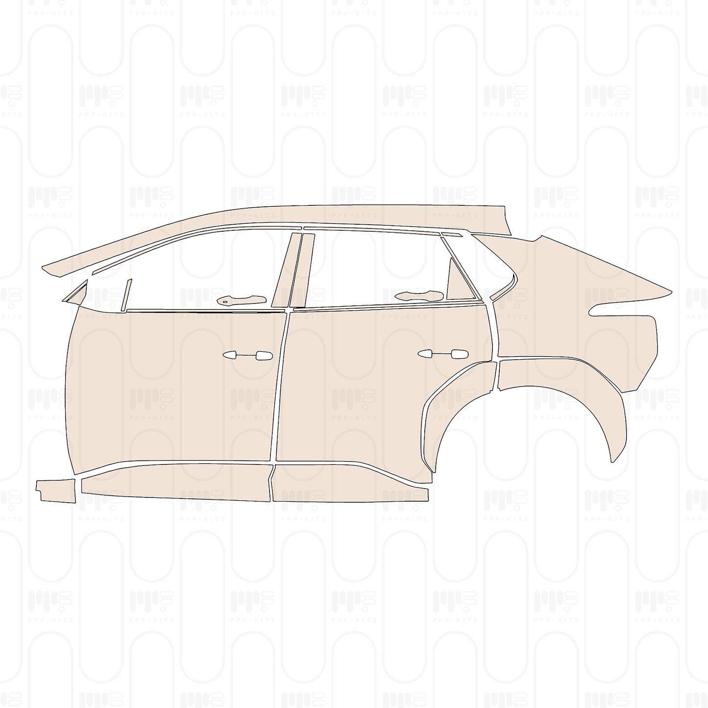PPF prédécoupé Toyota bZ4X 2023