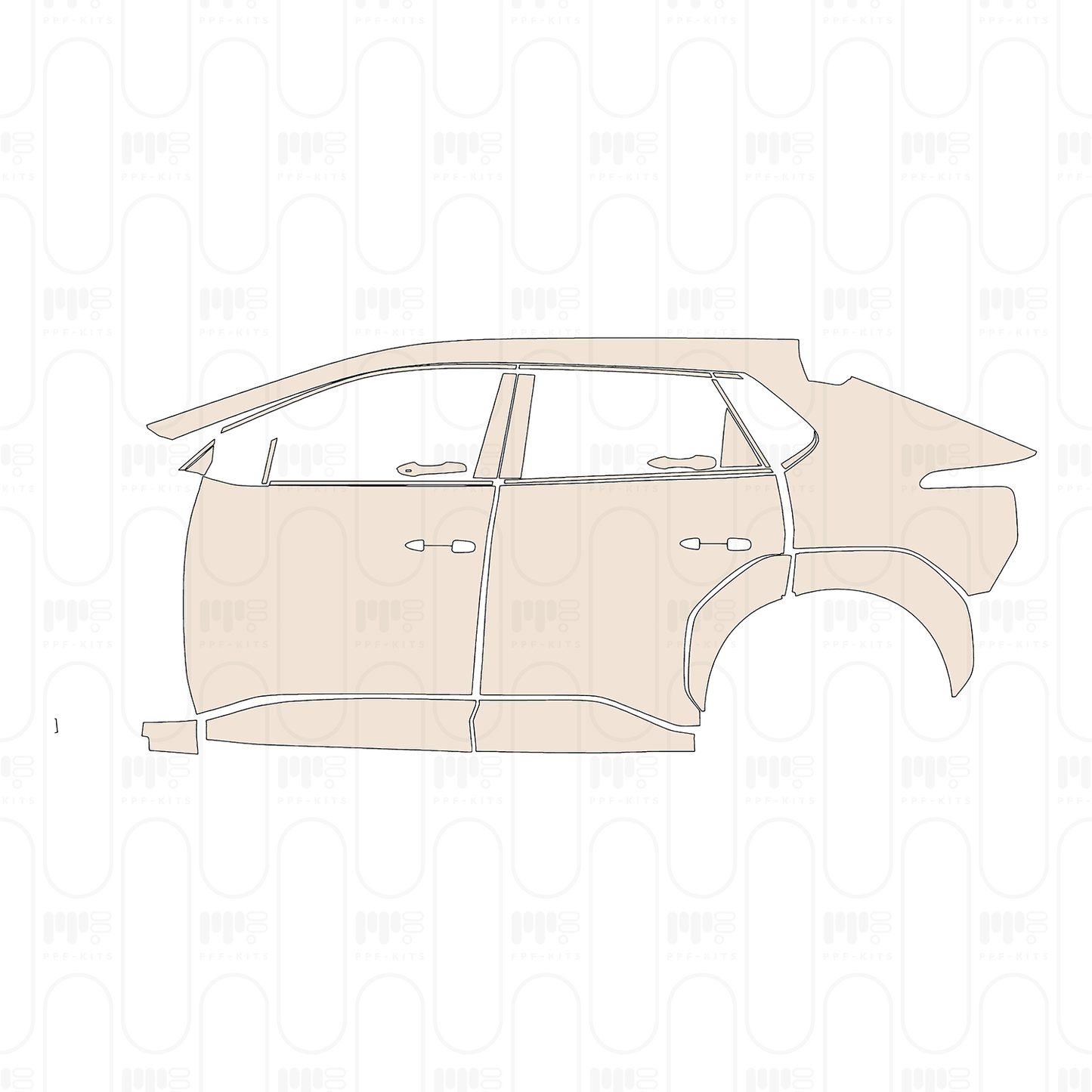 PPF prédécoupé Toyota bZ4X 2023
