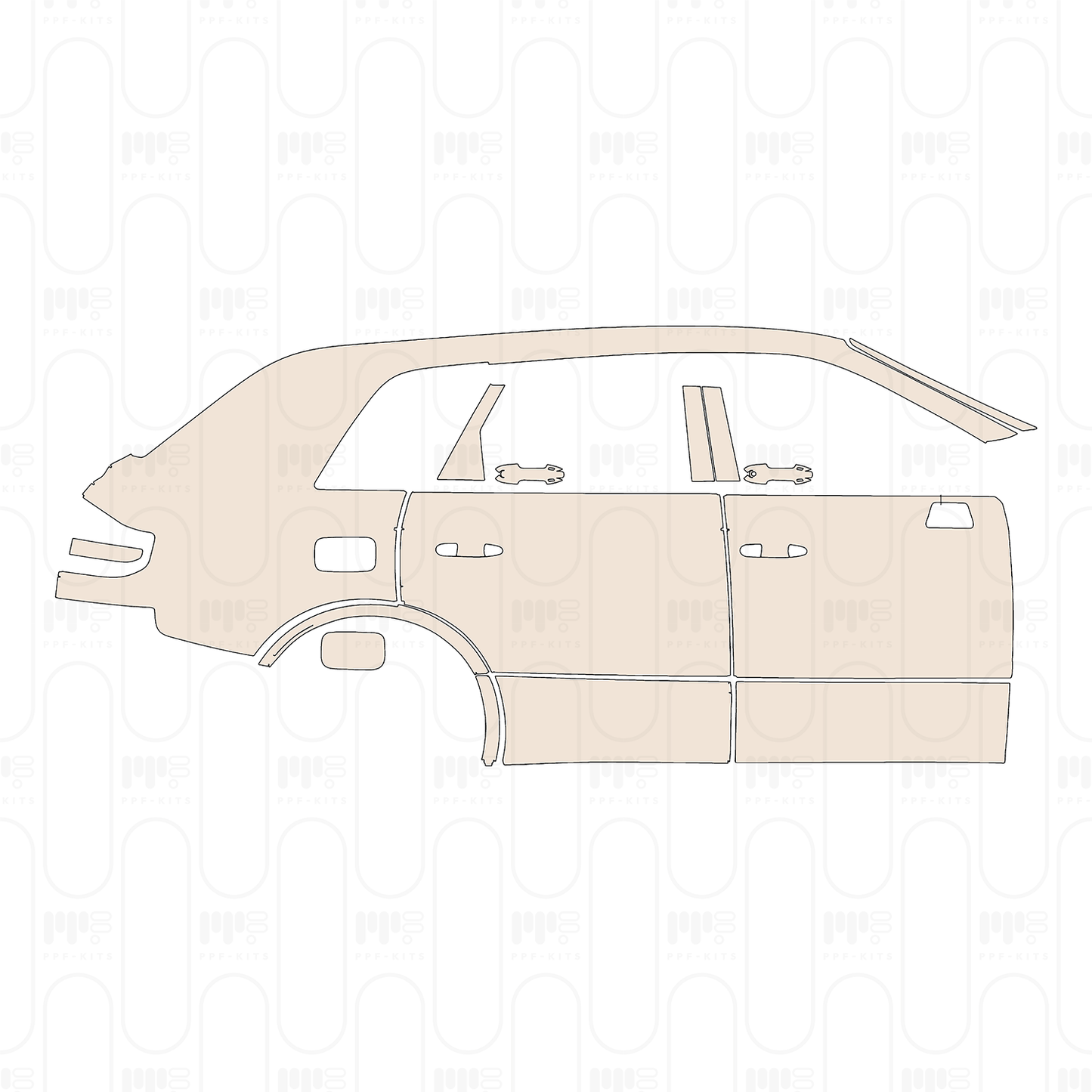 PPF prédécoupé Toyota Century SUV 2024
