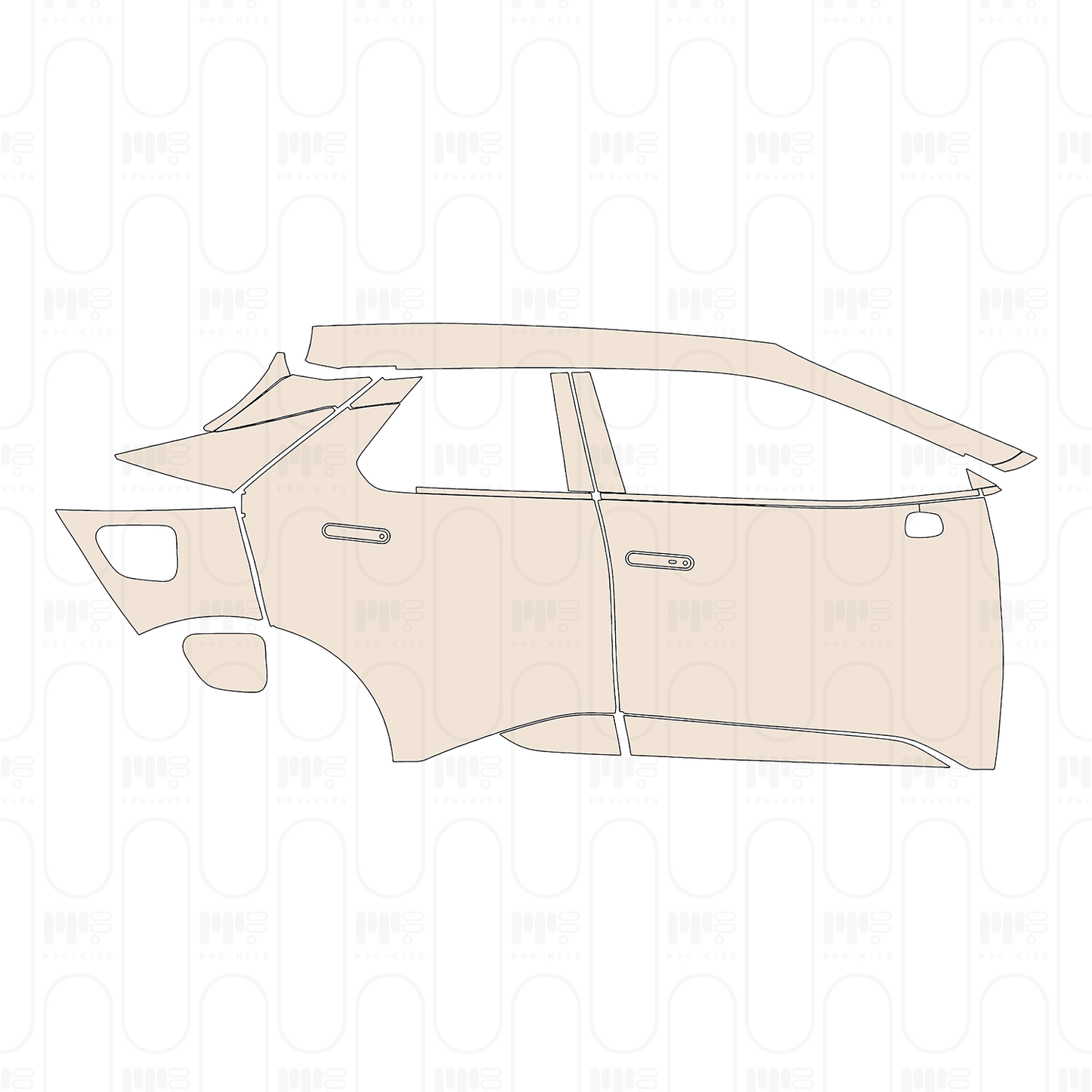 PPF prédécoupé Toyota C-HR PHEV (EU) 2024