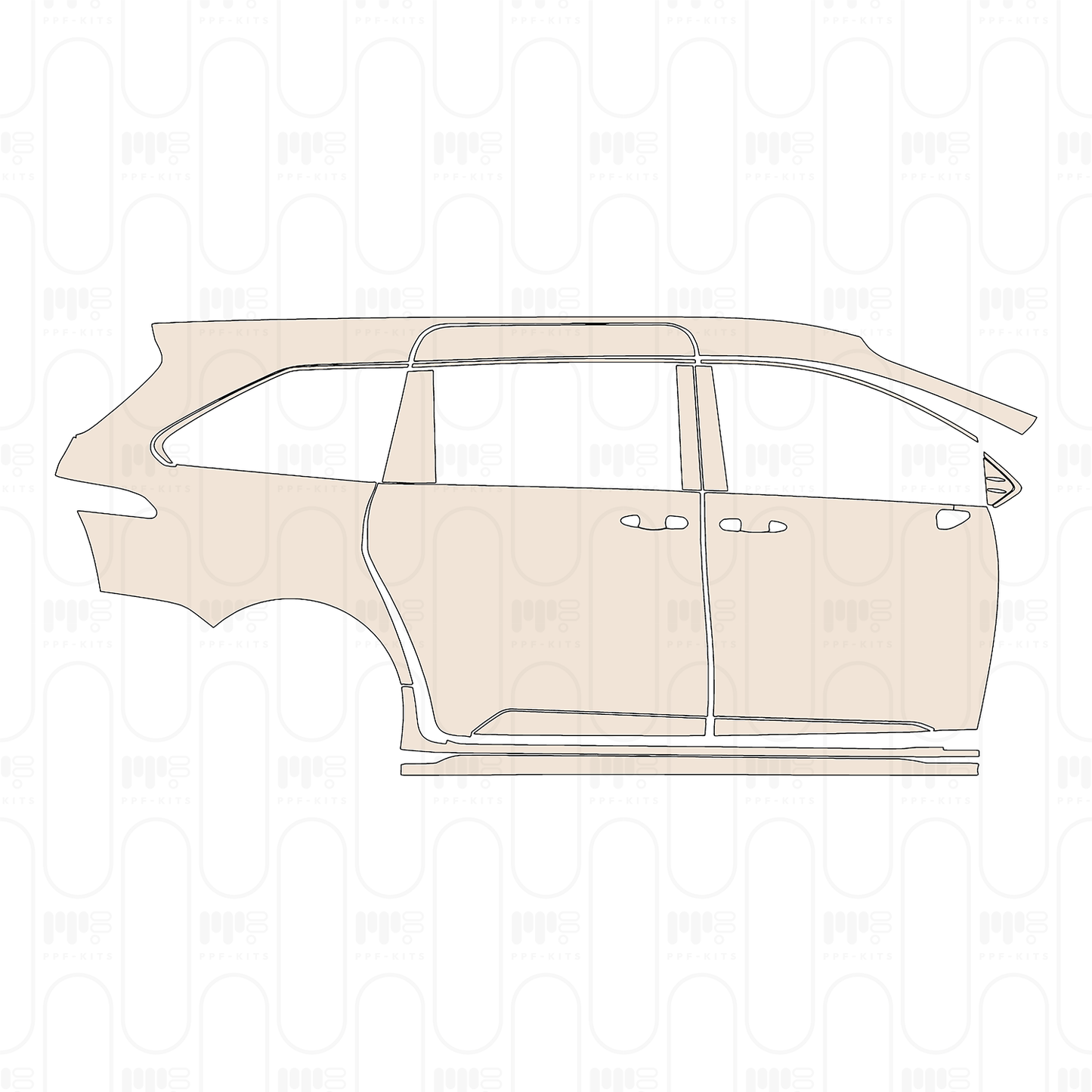 PPF prédécoupé Toyota Sienna Platinum 2022