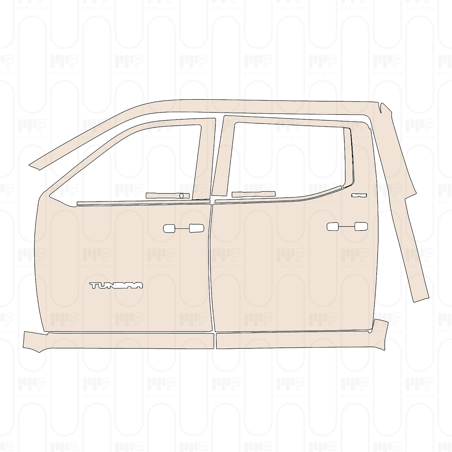 PPF prédécoupé Toyota Tundra CrewMax SR5 2023