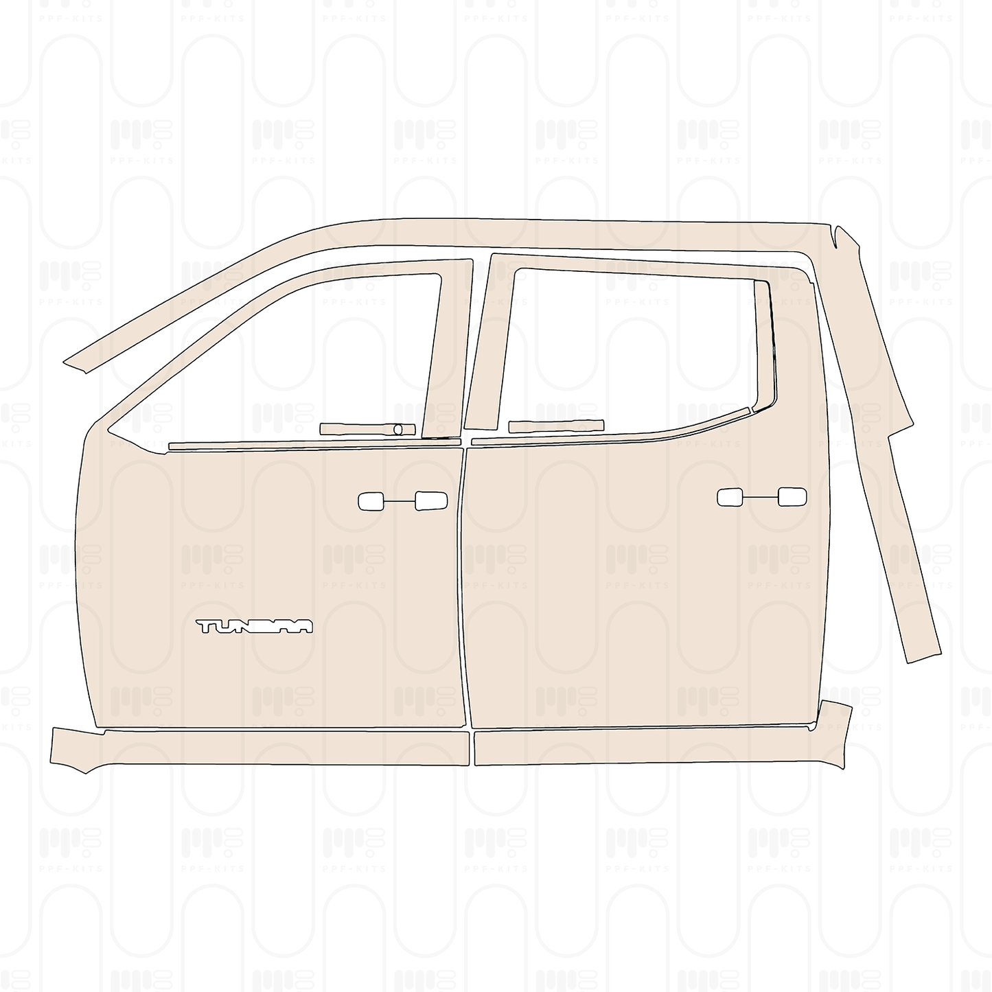 PPF prédécoupé Toyota Tundra CrewMax SR 2022