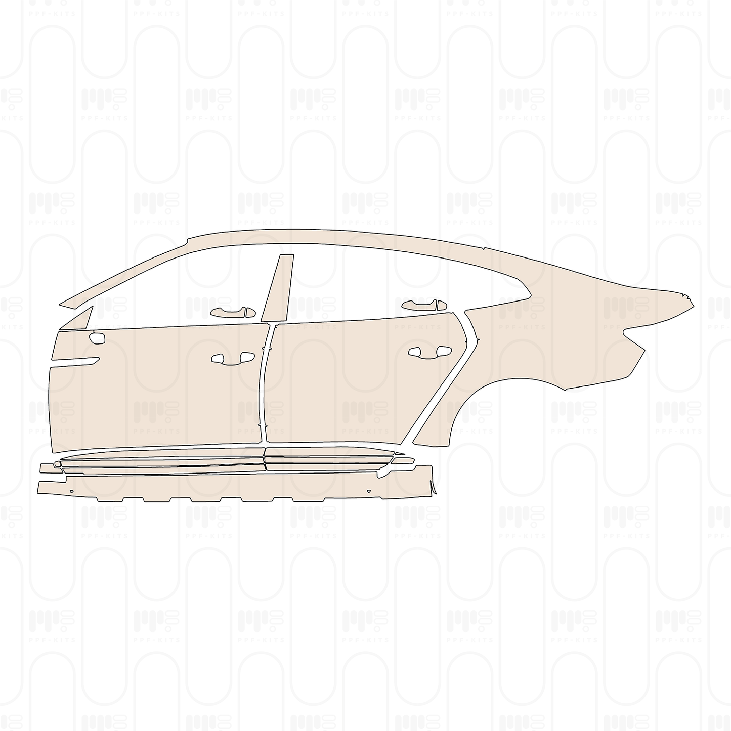 PPF prédécoupé Volkswagen CC Sedan 2022