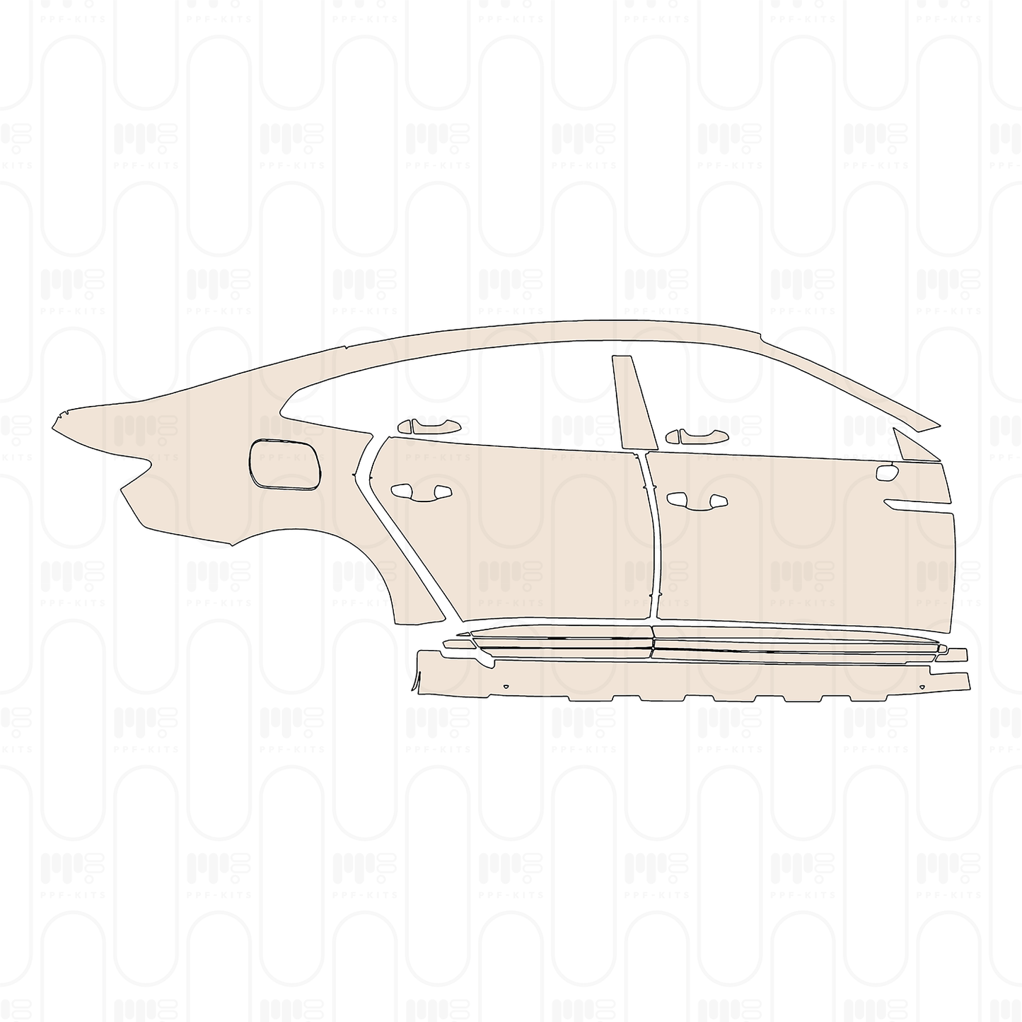 PPF prédécoupé Volkswagen CC Sedan 2022