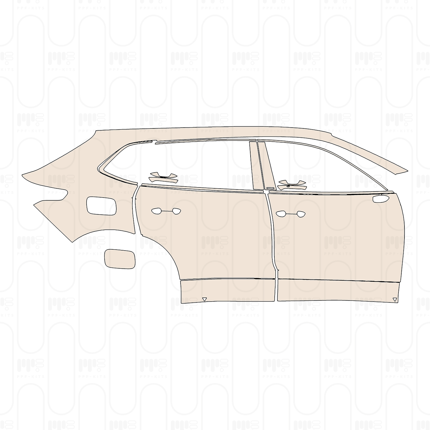 PPF prédécoupé Volkswagen Tiguan L Pro Base 2024