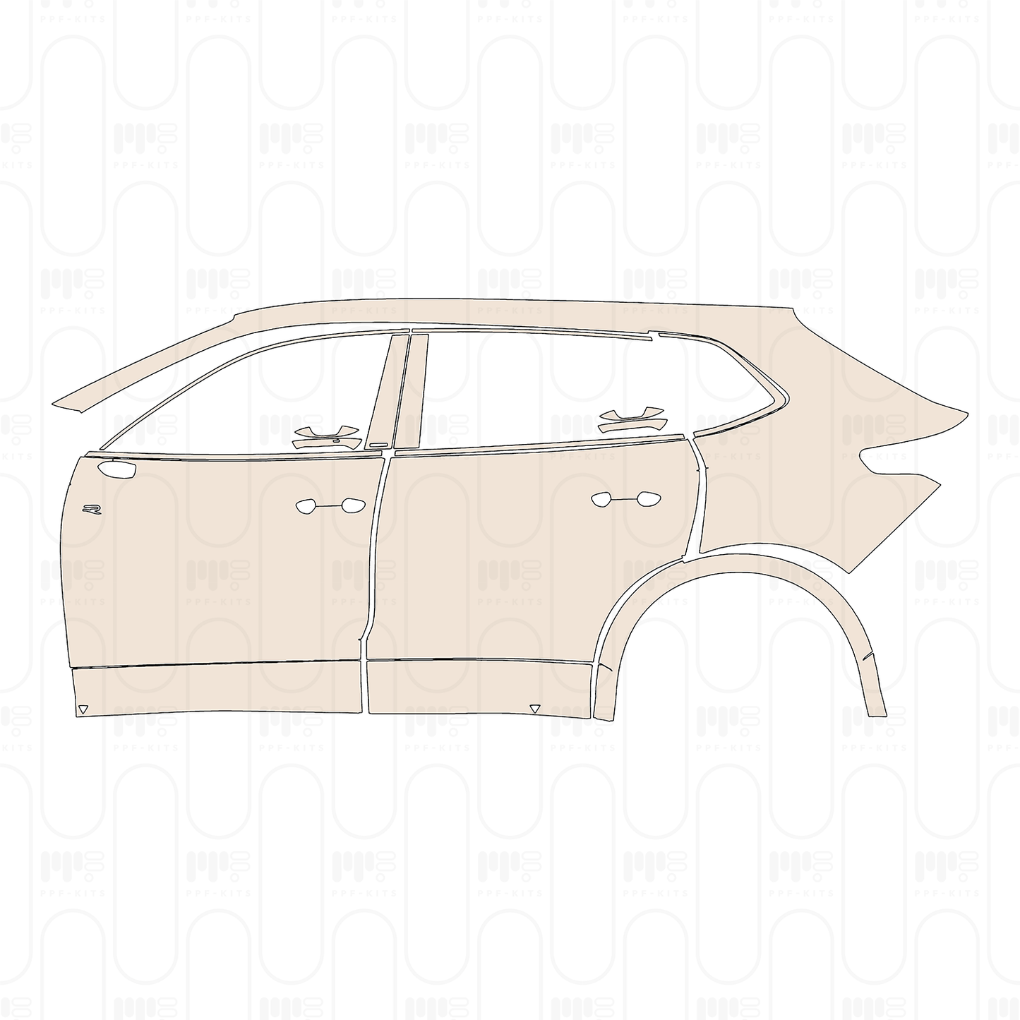 PPF prédécoupé Volkswagen Tiguan L Pro R-Line 2024