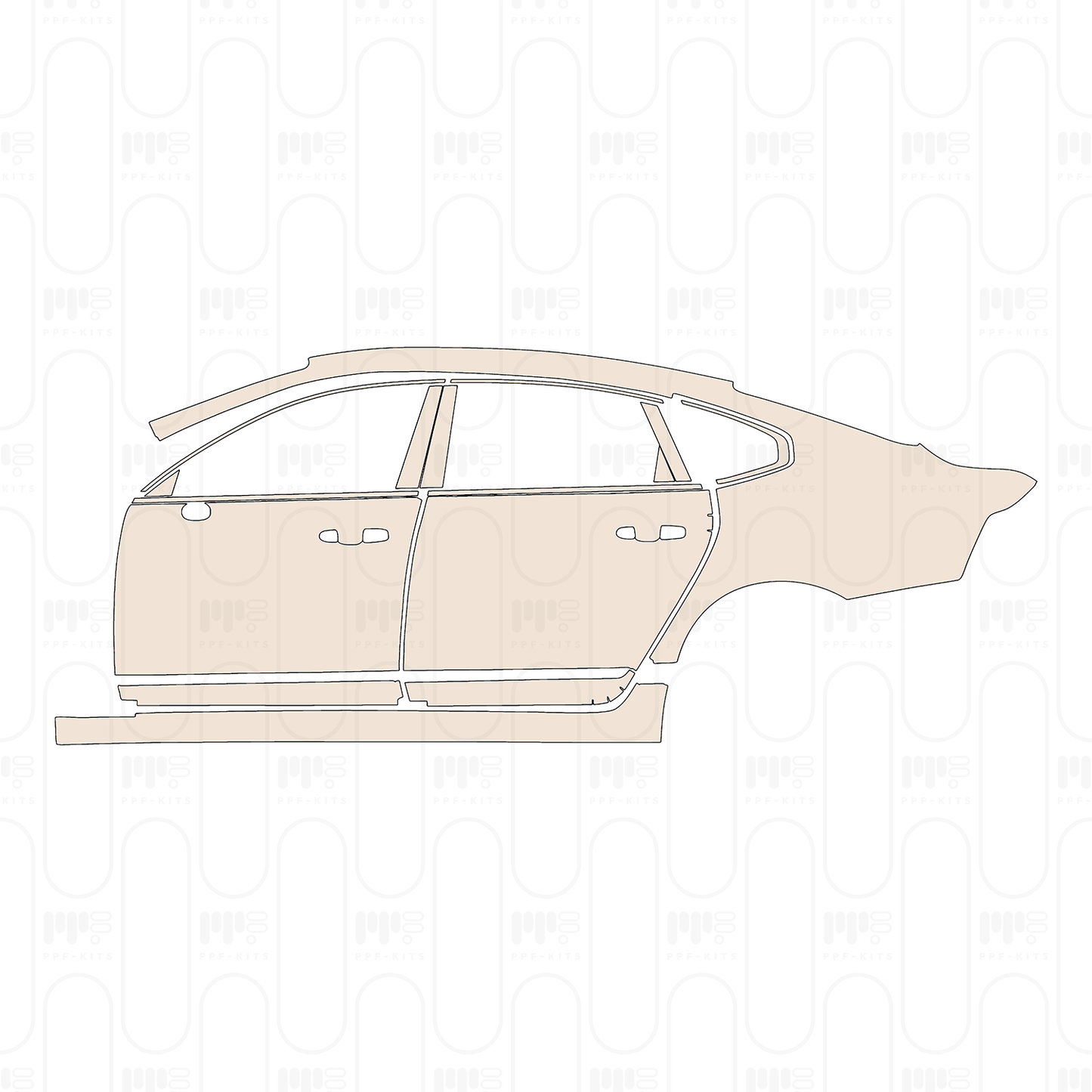 PPF prédécoupé Volvo S90 Extended Wheelbase Inscription 2023