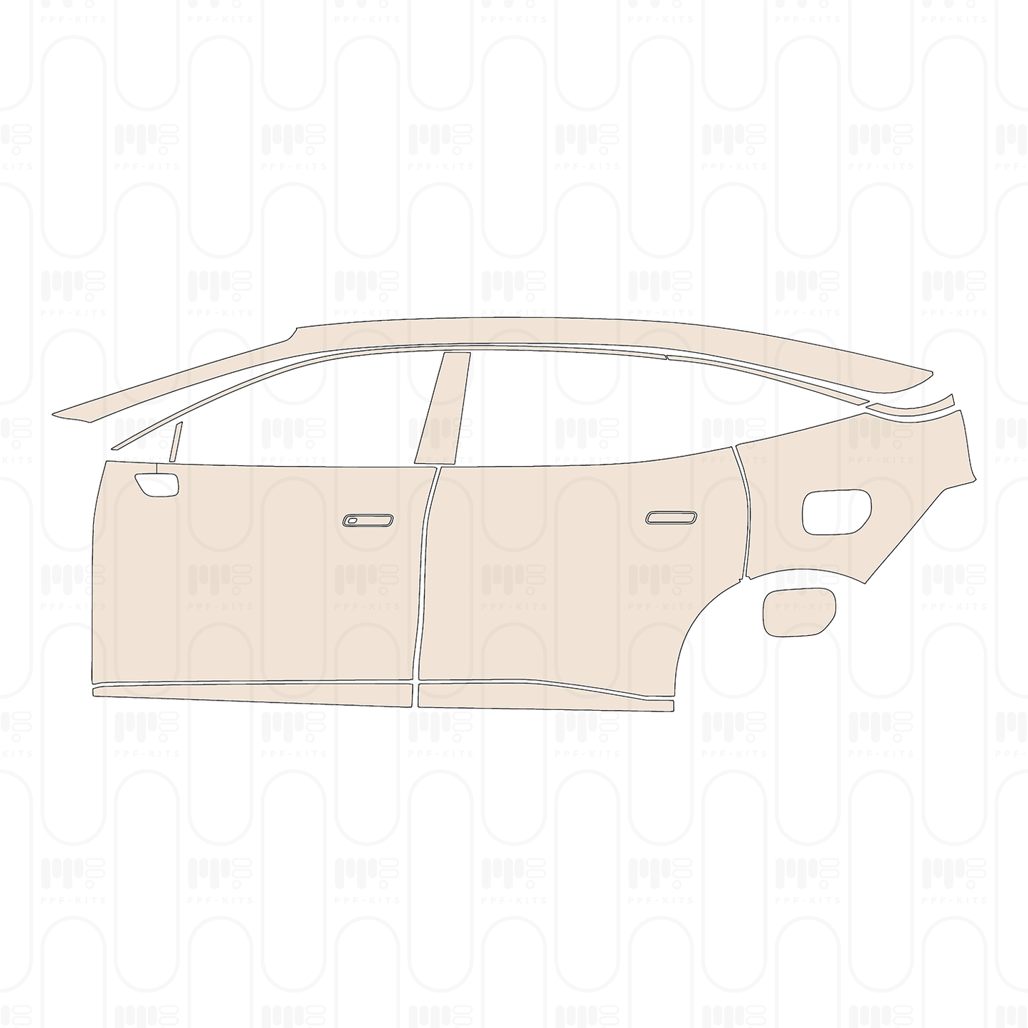 PPF prédécoupé Zeekr 007 2024