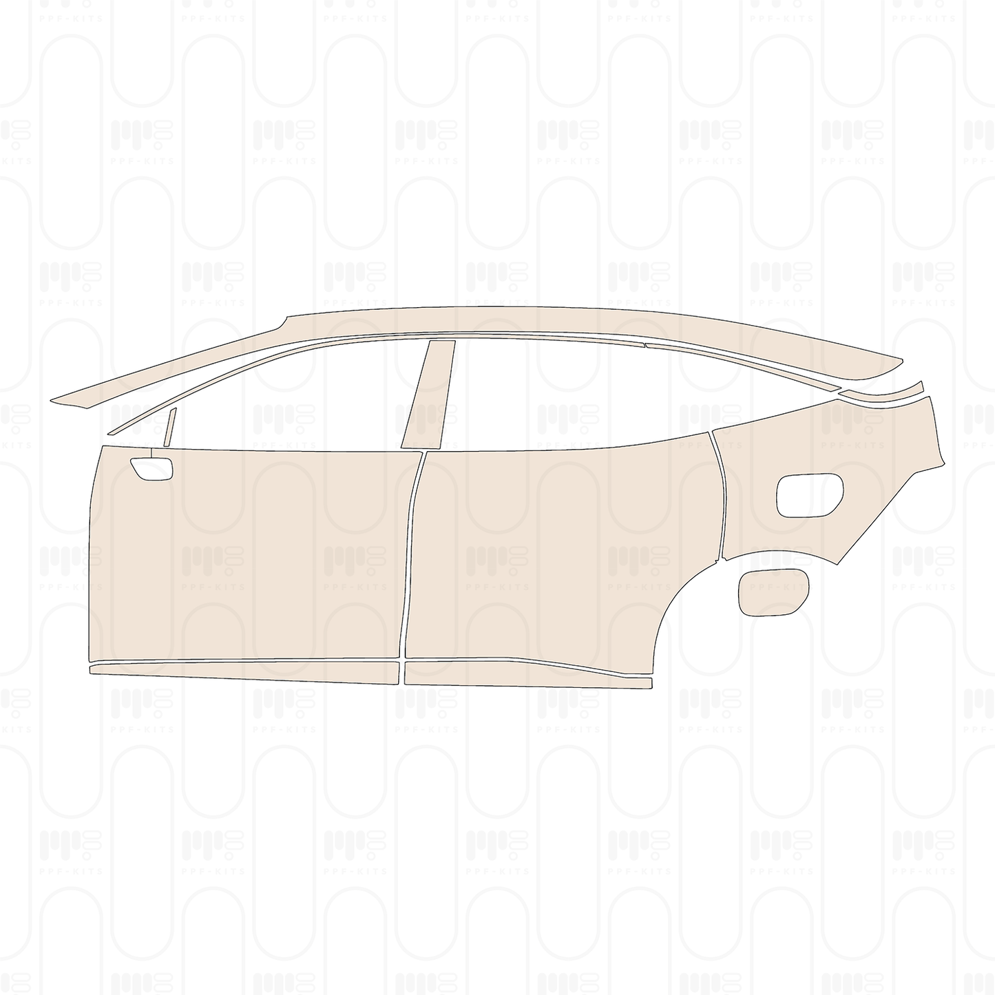 PPF prédécoupé Zeekr 007 2024