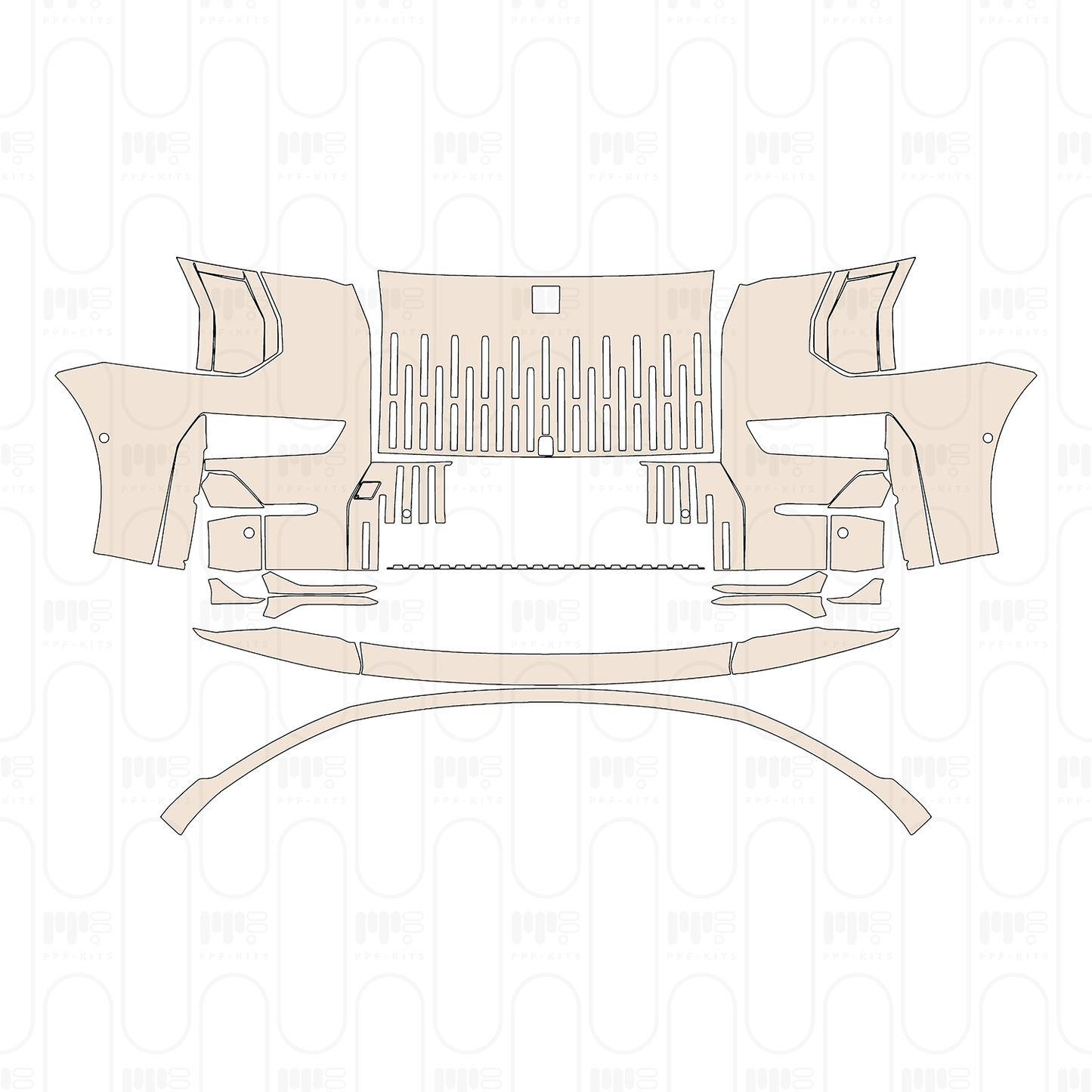 PPF prédécoupé Zeekr 009 Base 2024