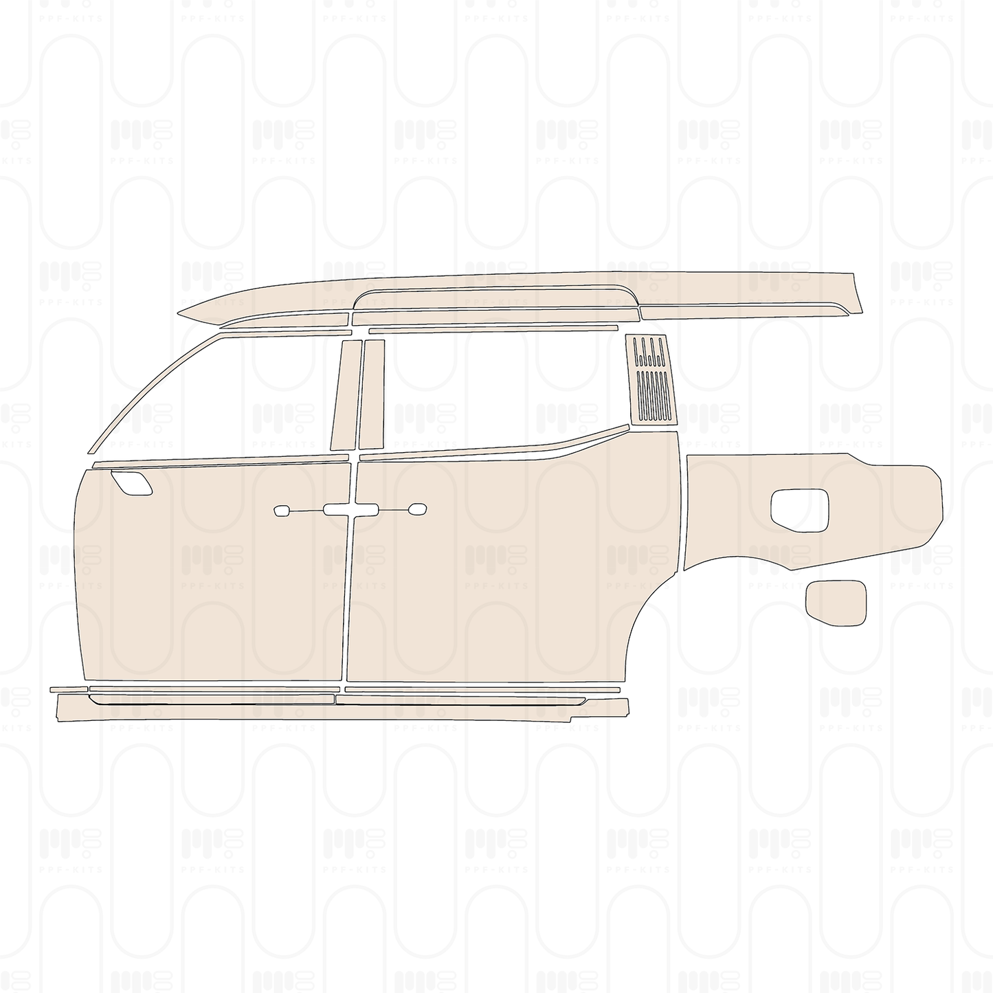 PPF prédécoupé Zeekr 009 Base 2024