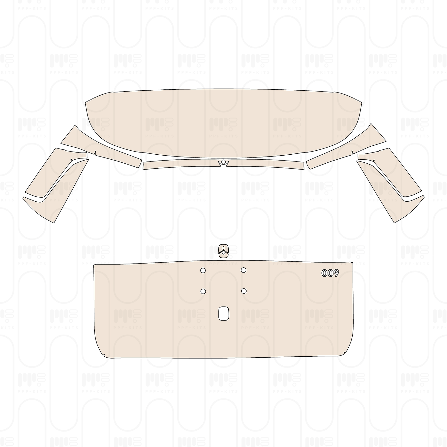 PPF prédécoupé Zeekr 009 Base 2024