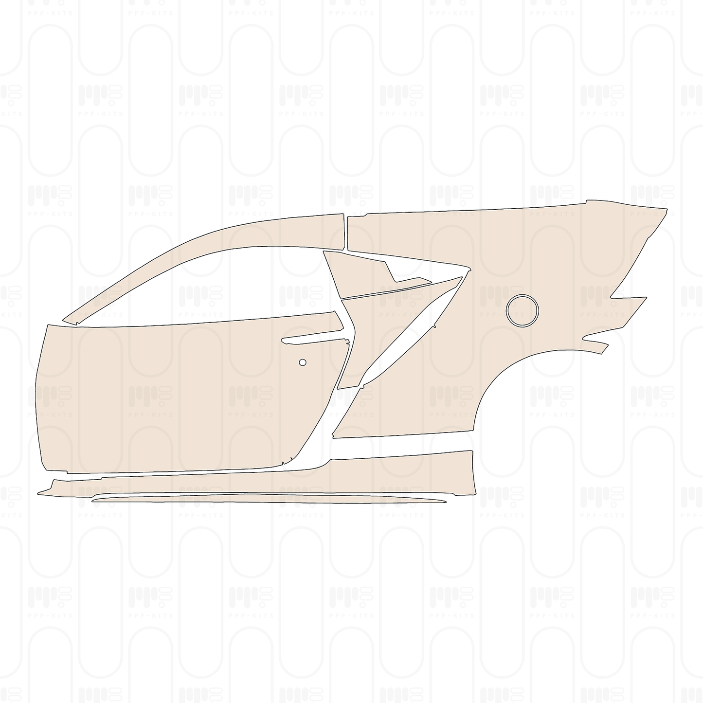 PPF prédécoupé Acura NSX 2023