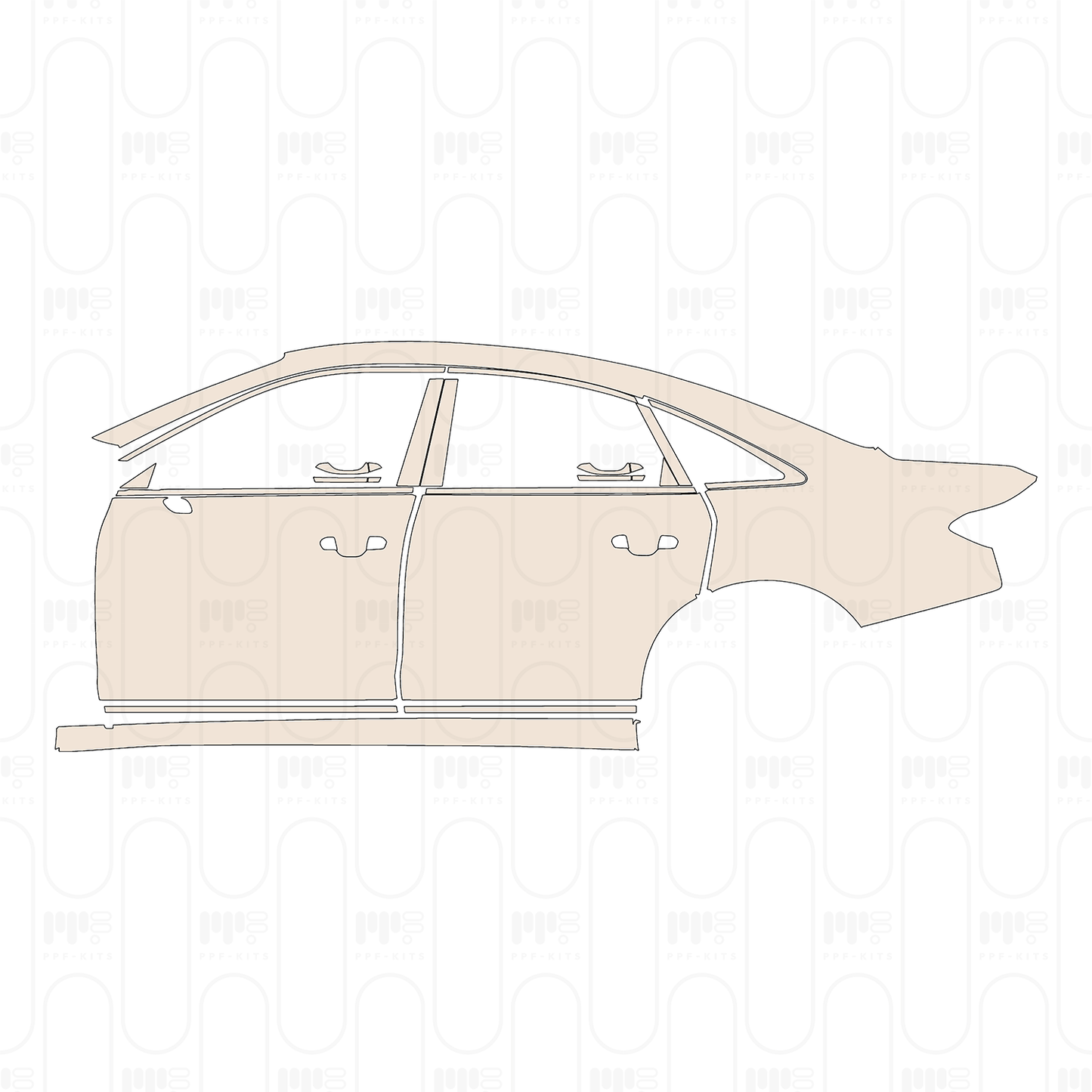 PPF prédécoupé Audi A8 S8 (for Europe) 2022