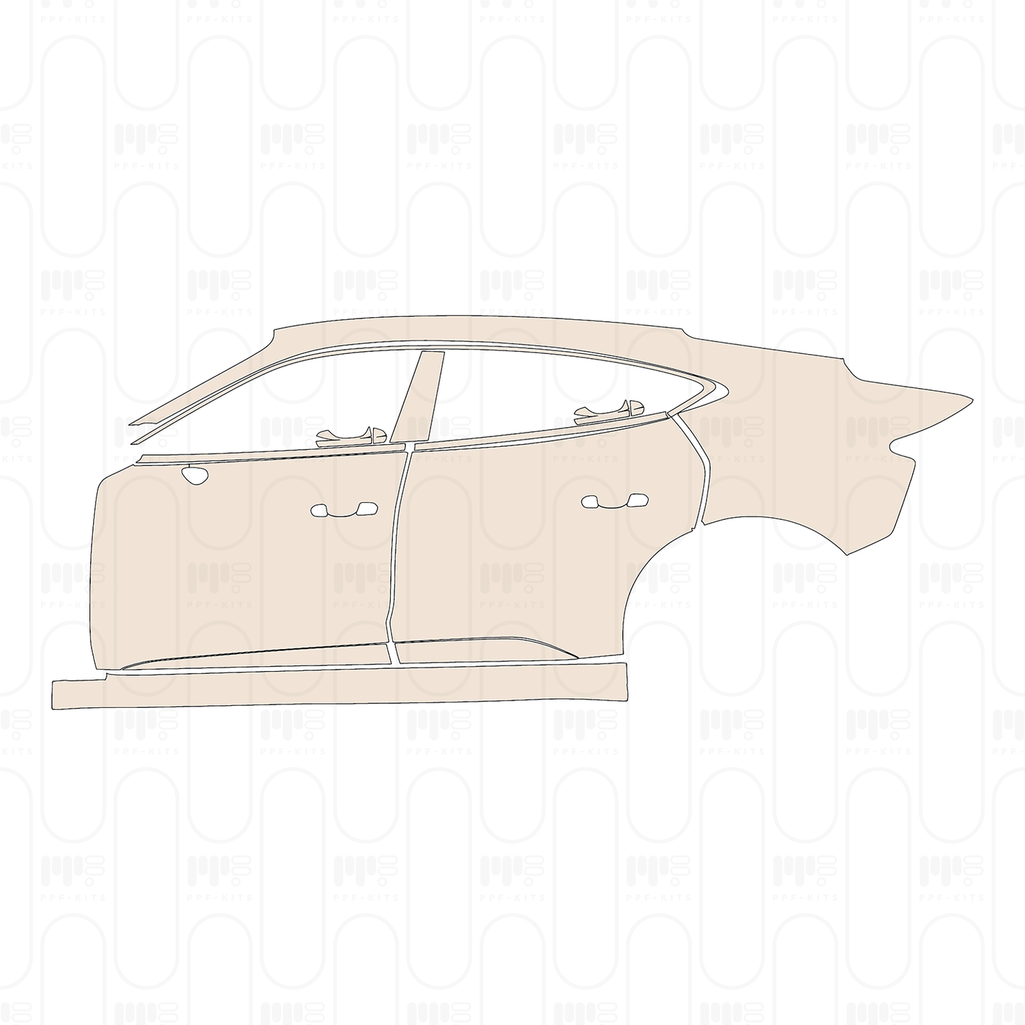 PPF prédécoupé Audi e-tron GT e-tron GT 2022