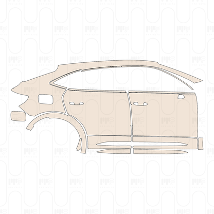 PPF prédécoupé Audi Q3 Sportback S-Line 2022