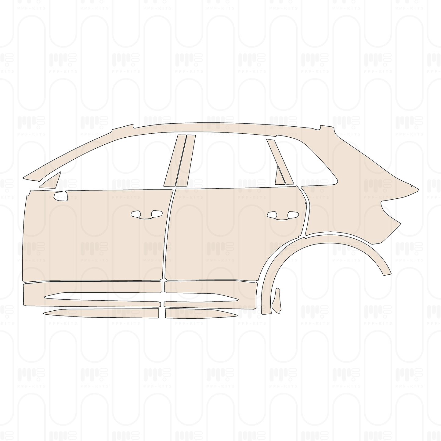 PPF prédécoupé Audi Q3 SUV RSQ3 2022