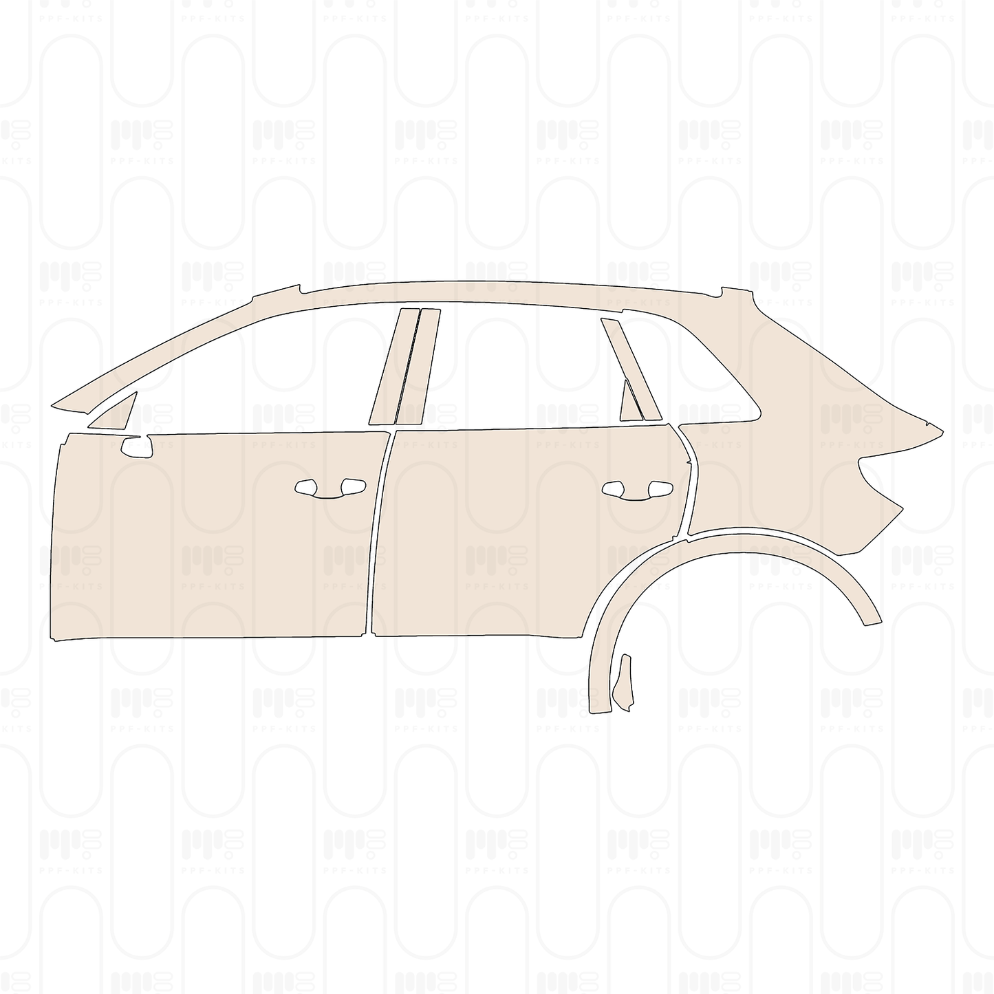 PPF prédécoupé Audi Q3 SUV Base 2022