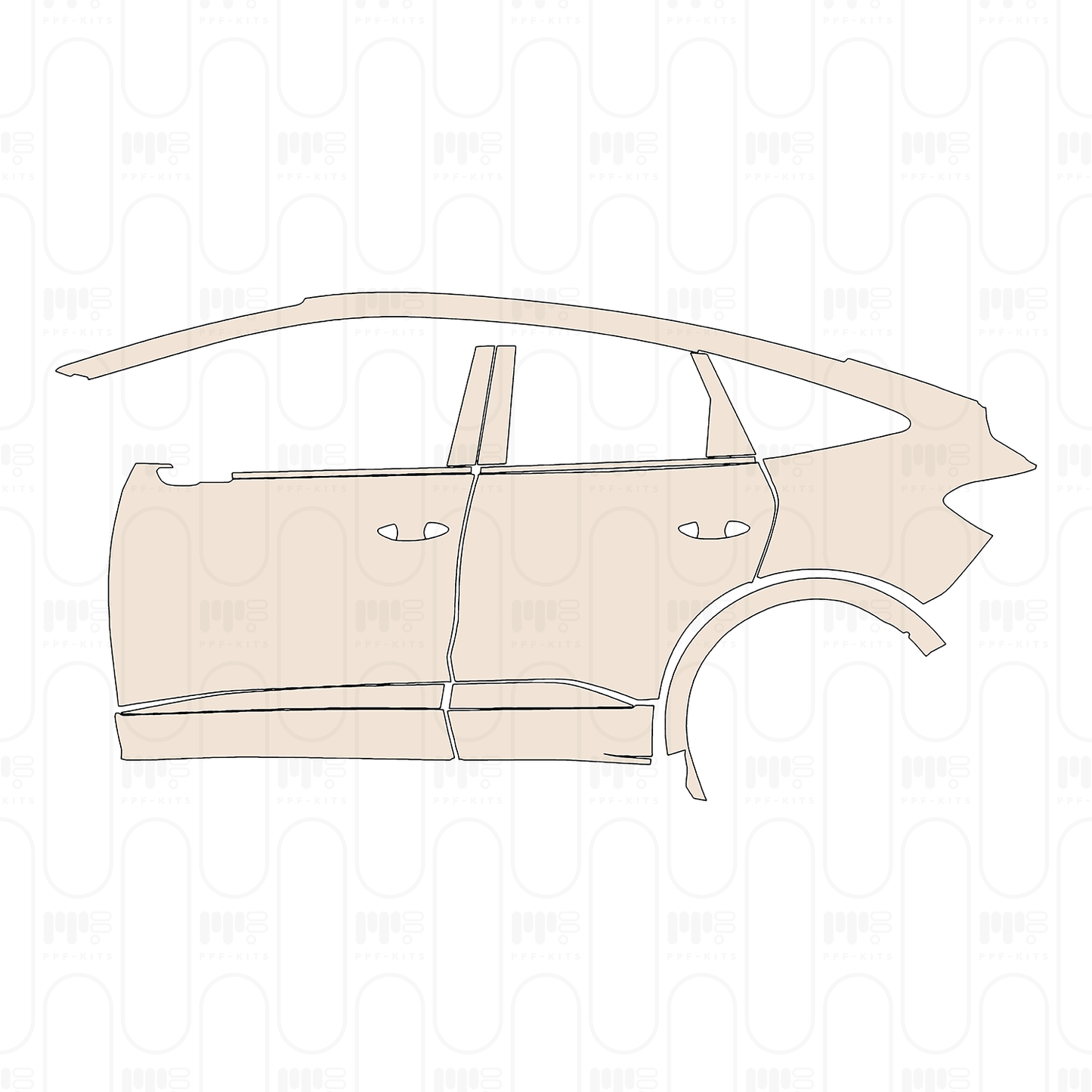PPF prédécoupé Audi Q4 e-tron Sportback S-Line 2022