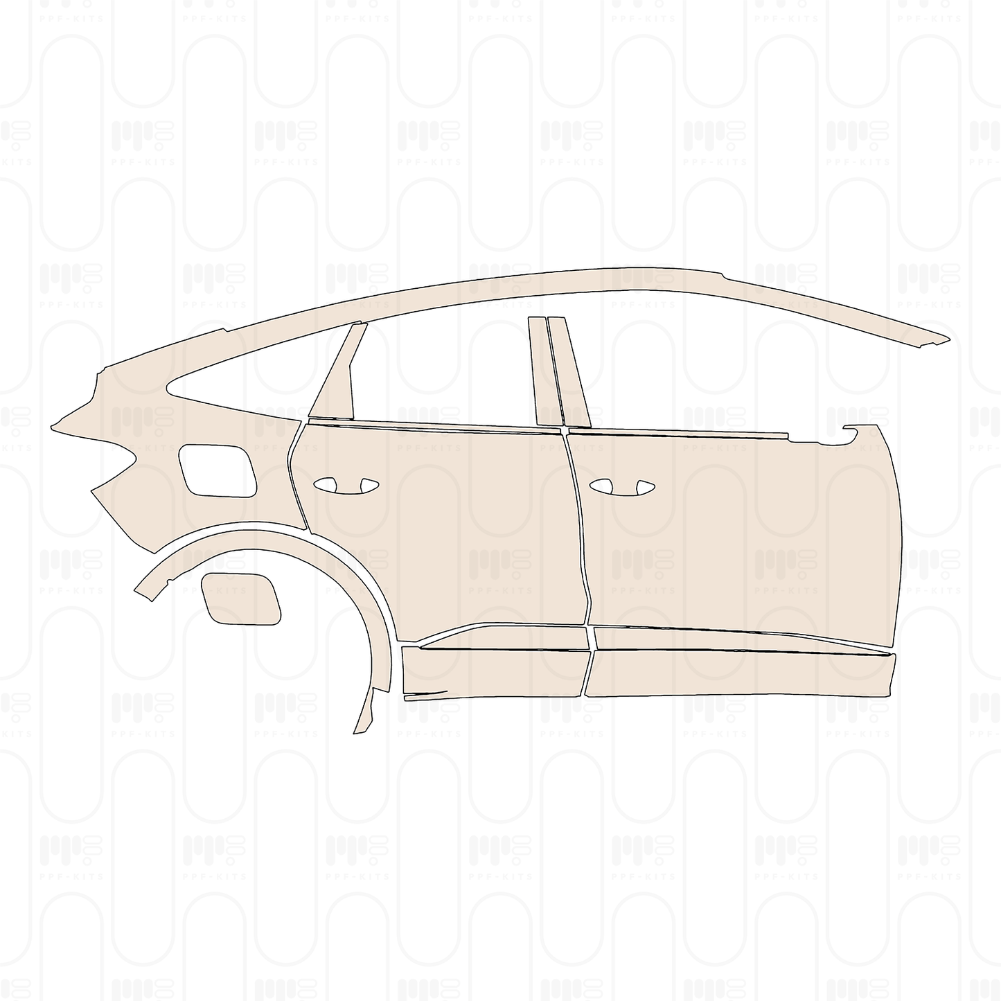PPF prédécoupé Audi Q4 e-tron Sportback S-Line 2022